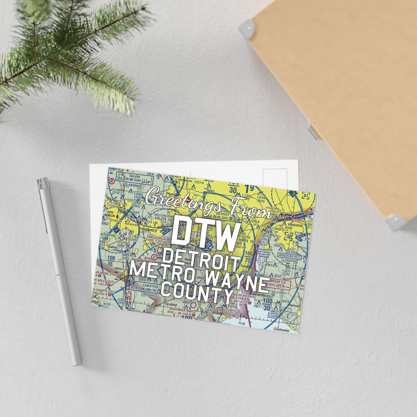 DTW Postcard | Detroit Metro Wayne County Airport Card