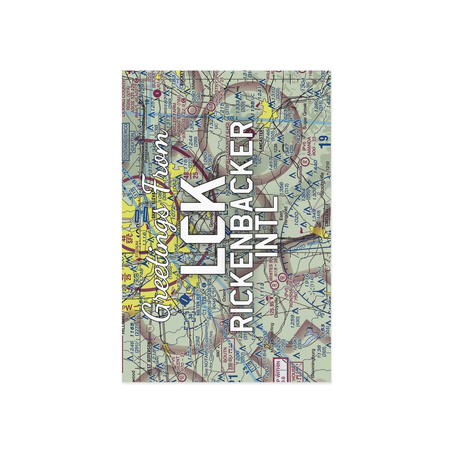 LCK Postcard | Rickenbacker International Airport Card