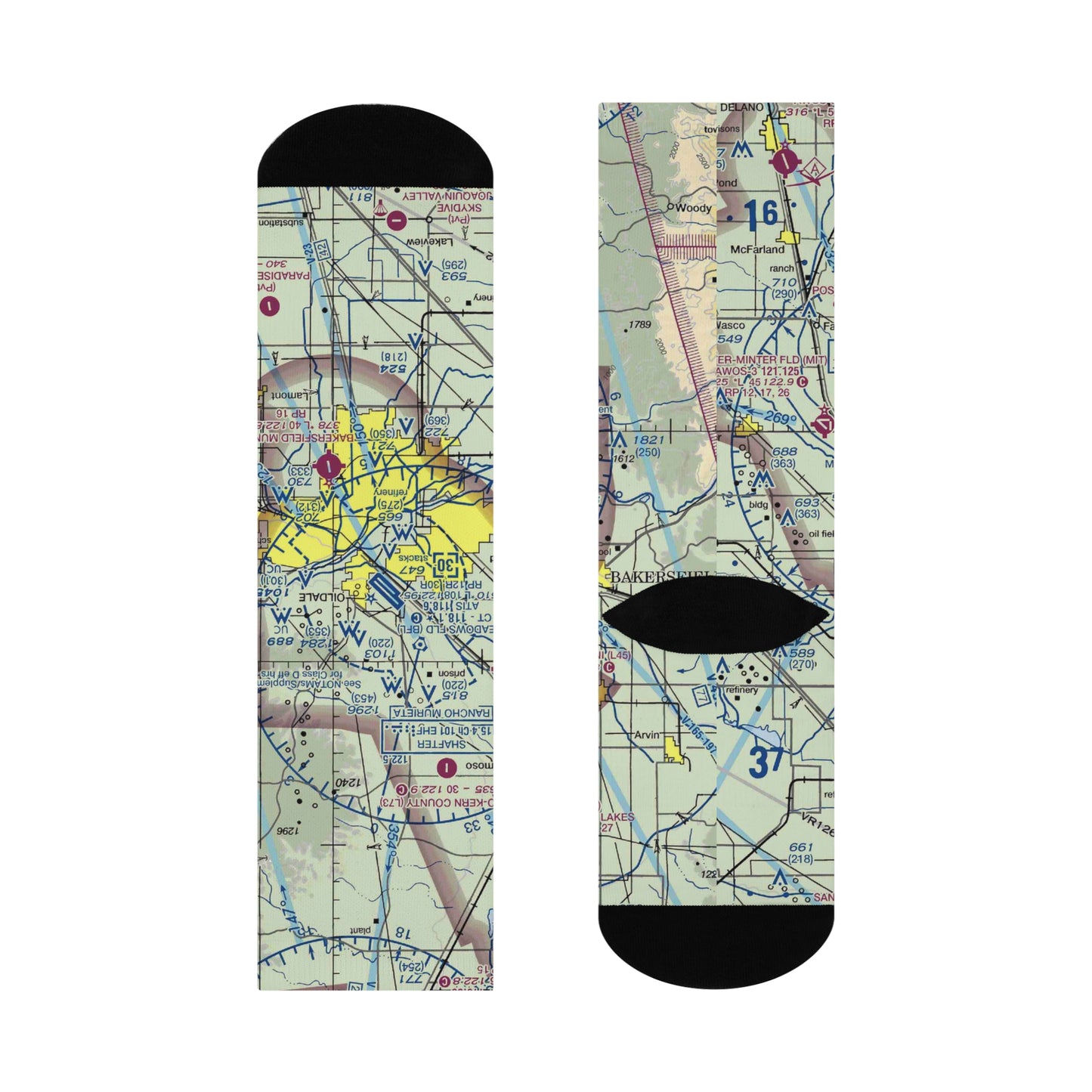 BFL Cushioned Crew Socks | Meadows Field Airport Socks