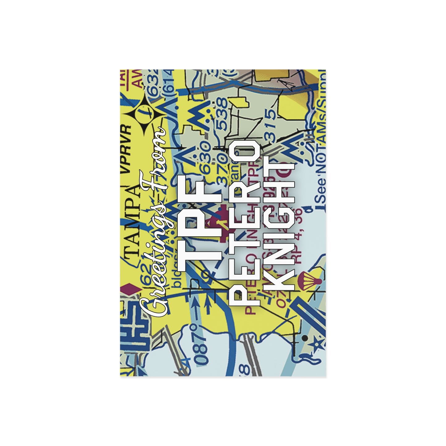 TPF Postcard | Peter O Knight Airport Card