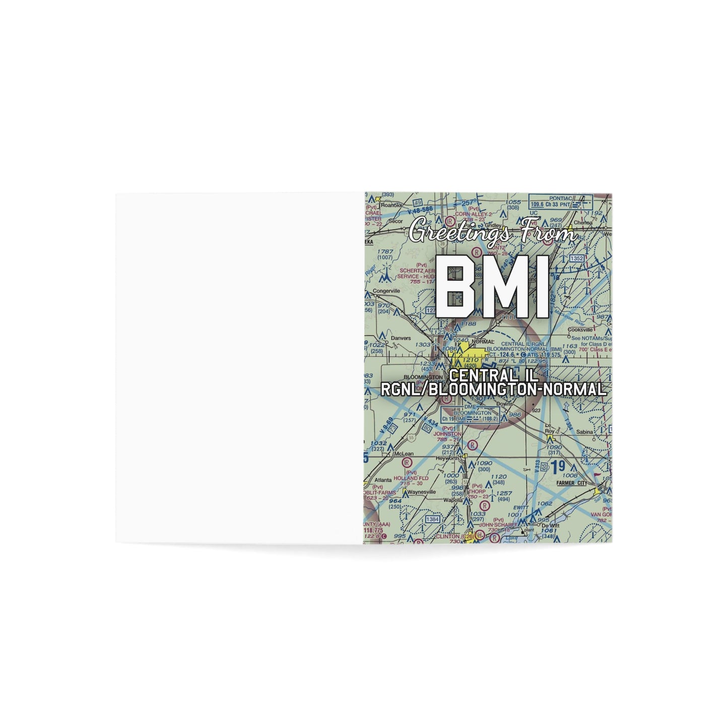 BMI Greeting Cards | Central Il Regional/Bloomington-Normal Airport Cards