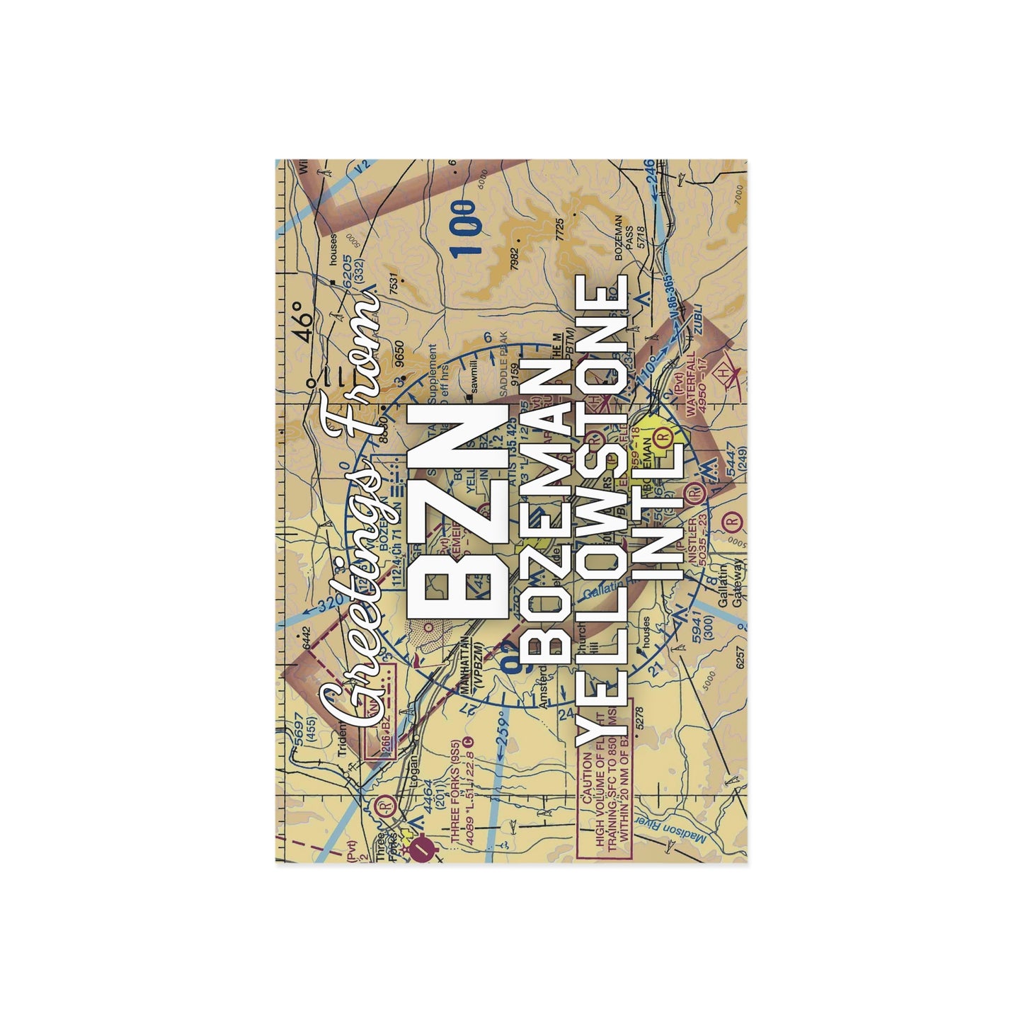 BZN Postcard | Bozeman Yellowstone International Airport Card