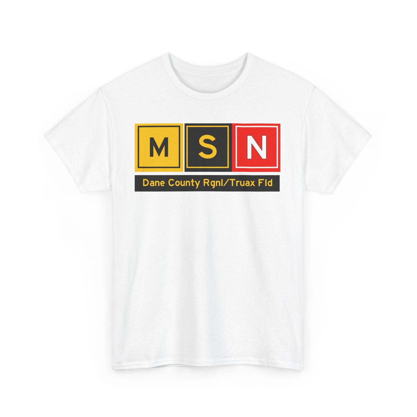 MSN Taxiway Tee w/ Airport Name | Dane County Regional/Truax Field Airport Tee