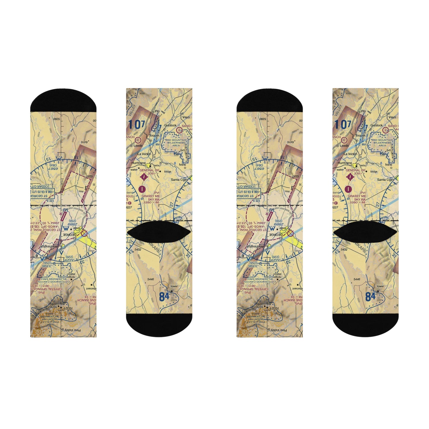 SGU Cushioned Crew Socks | St George Regional Airport Socks