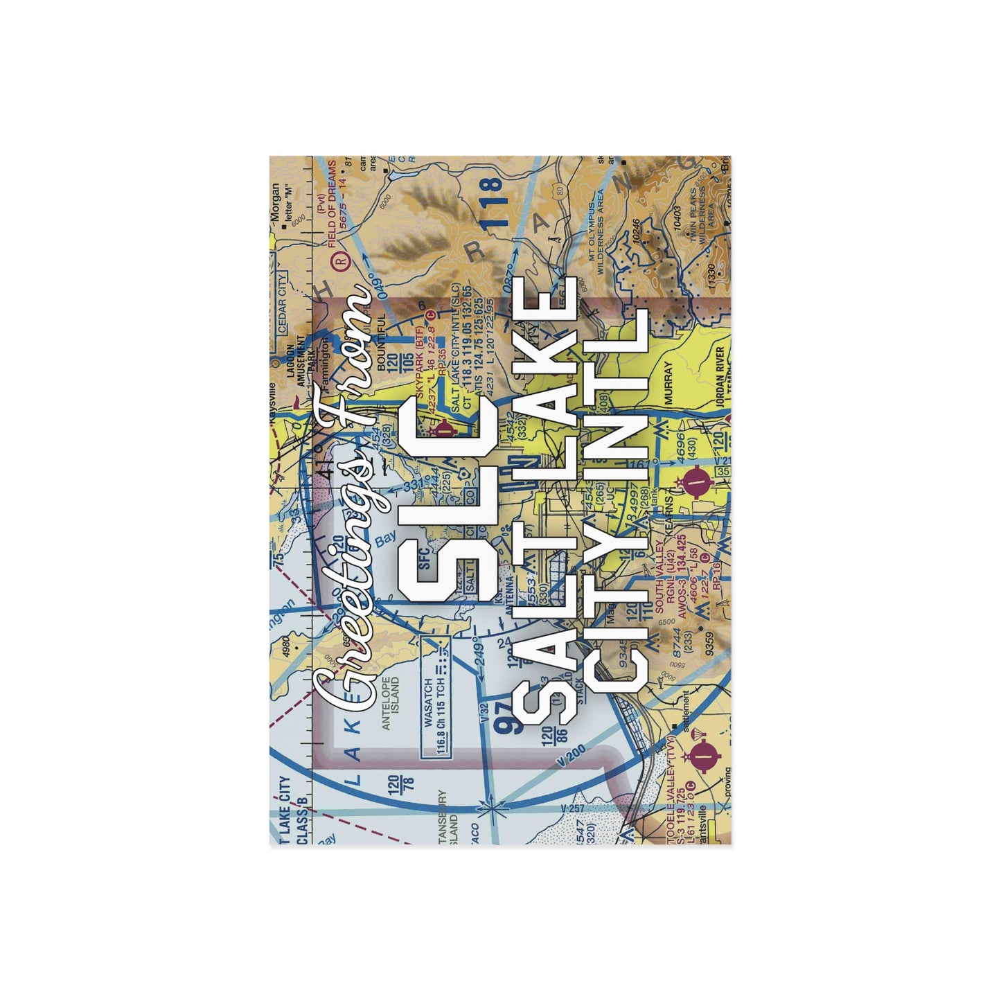SLC Postcard | Salt Lake City International Airport Card