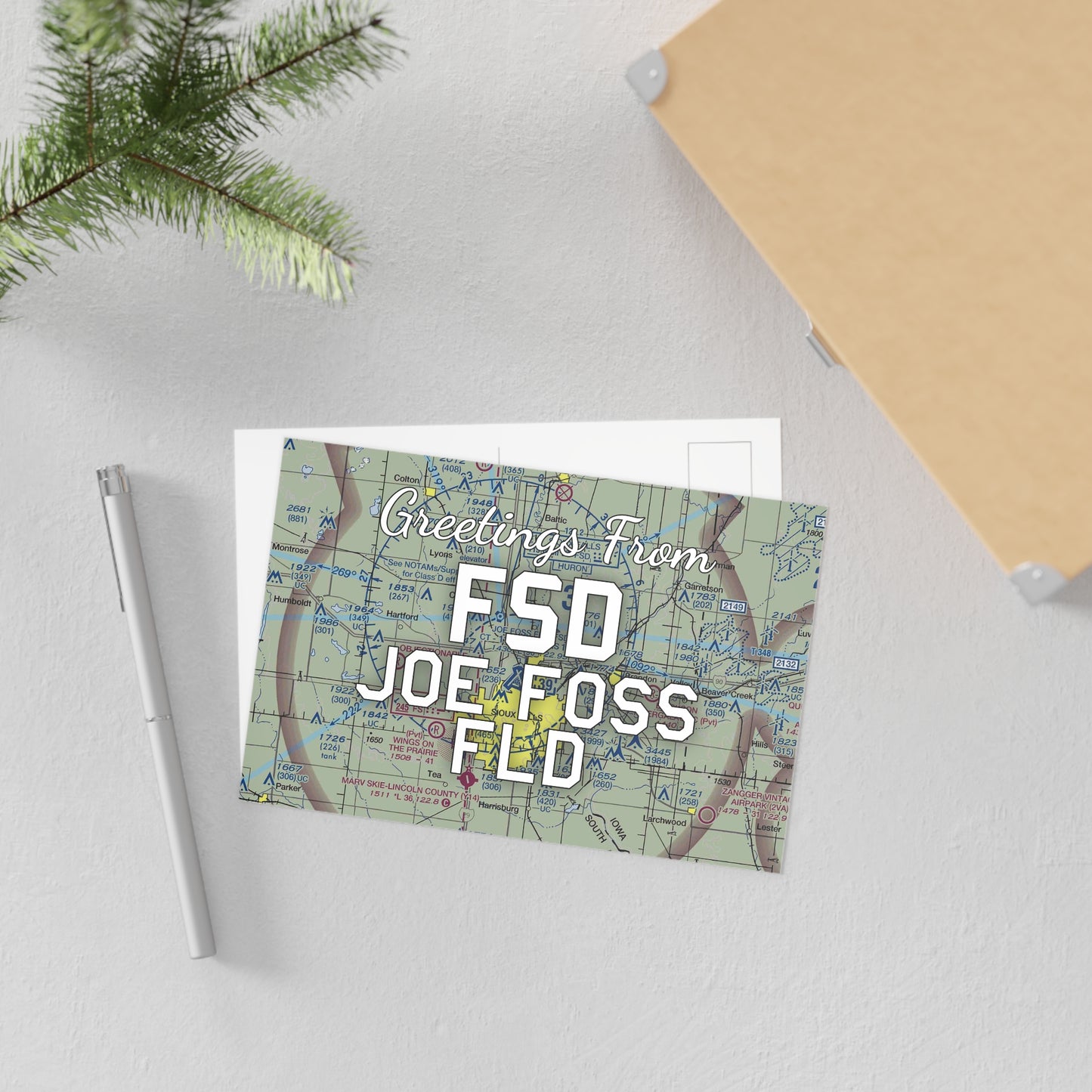 FSD Postcard | Joe Foss Field Airport Card