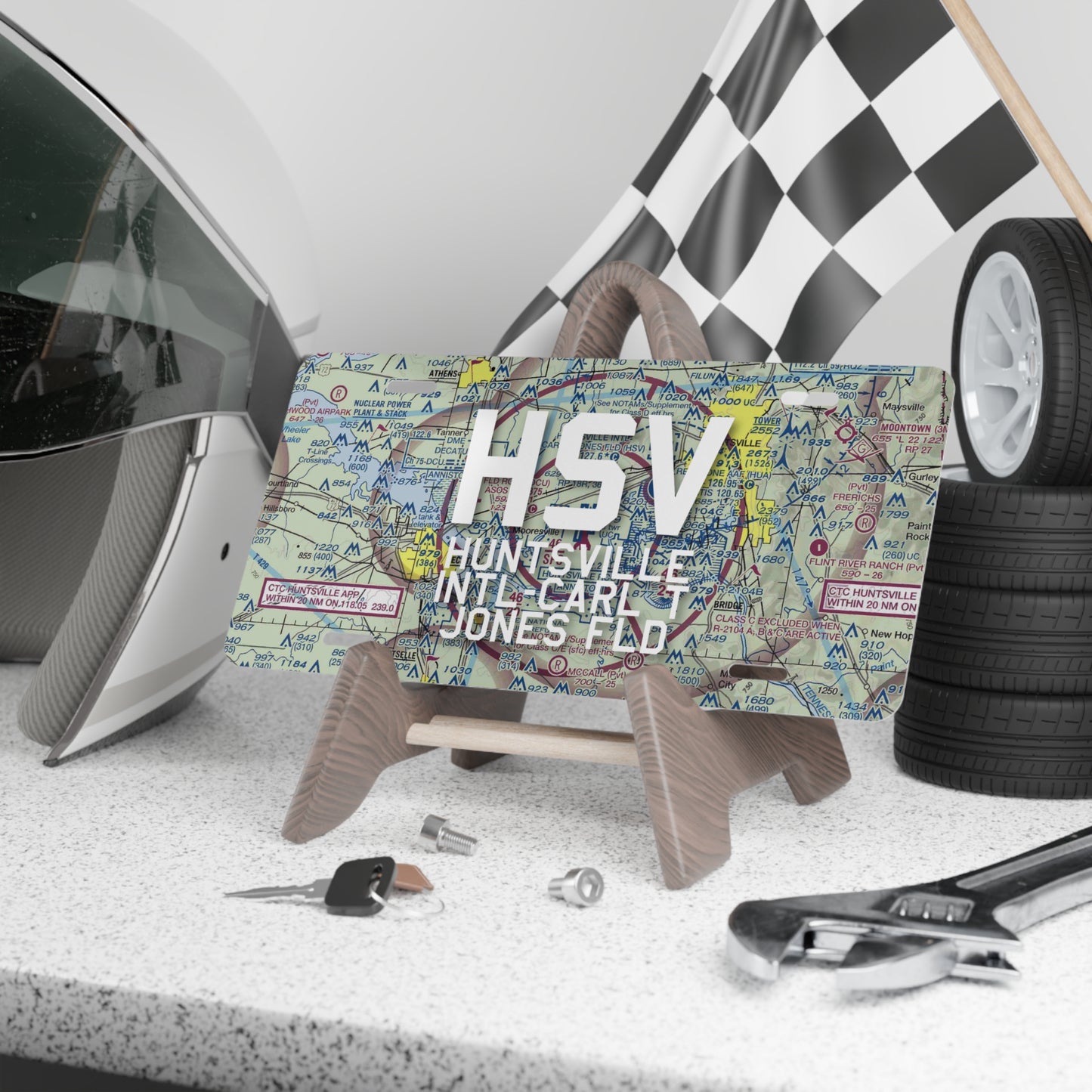 HSV Vanity Plate | Huntsville International-Carl T Jones Field Airport Vanity Plate