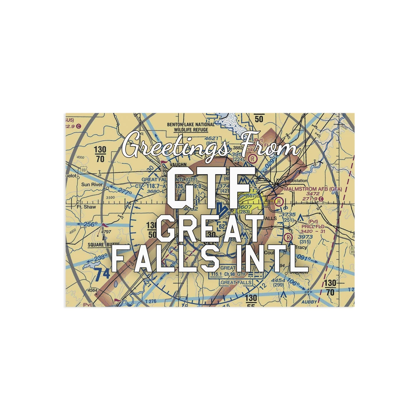 GTF Postcard | Great Falls International Airport Card