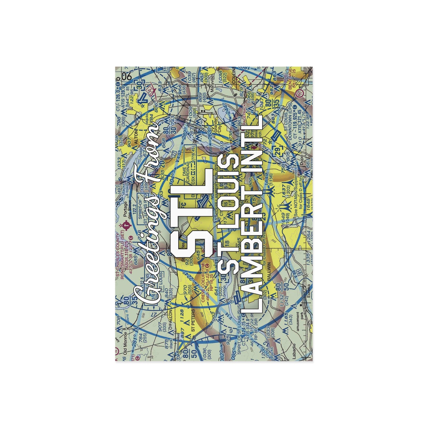 STL Postcard | St Louis Lambert International Airport Card