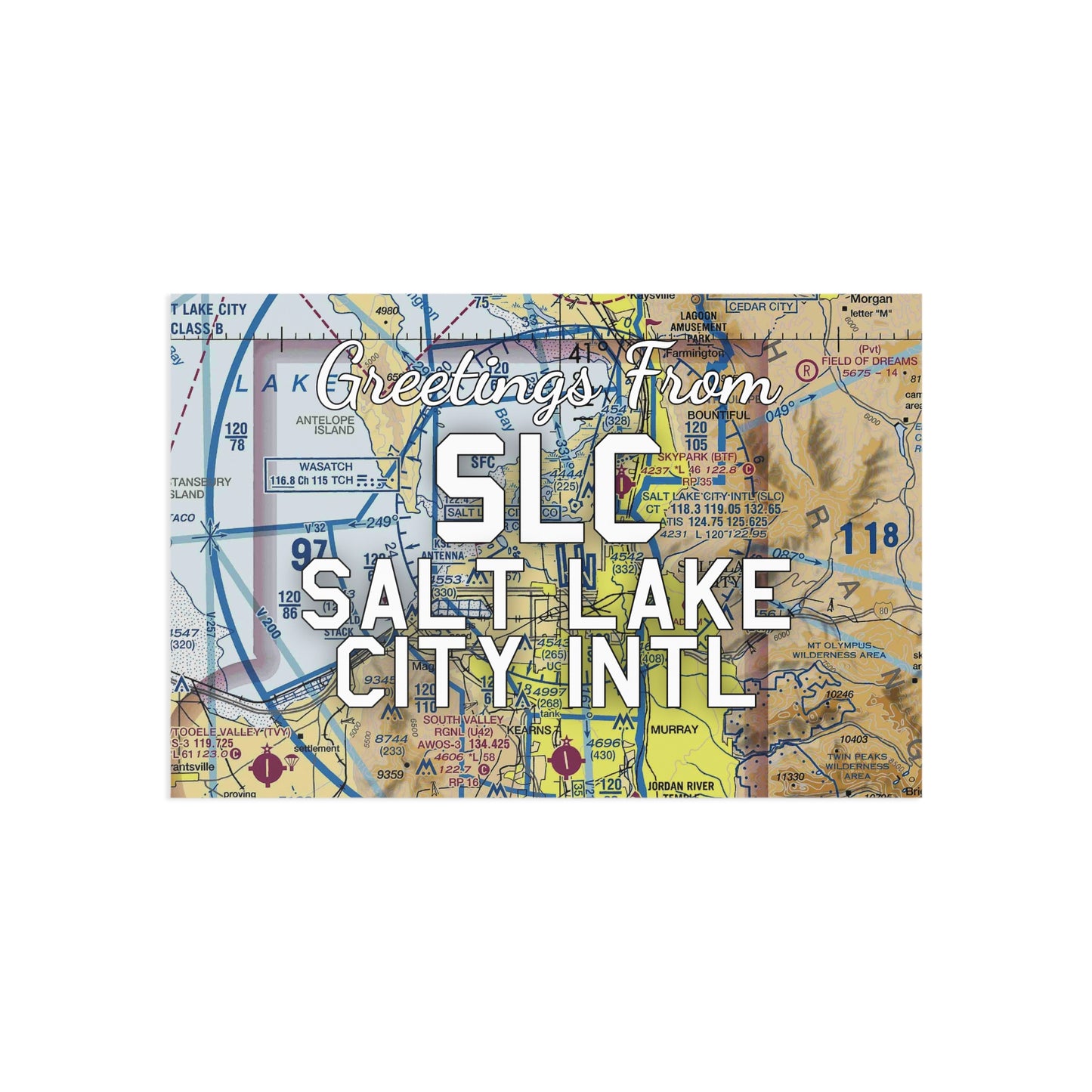 SLC Postcard | Salt Lake City International Airport Card