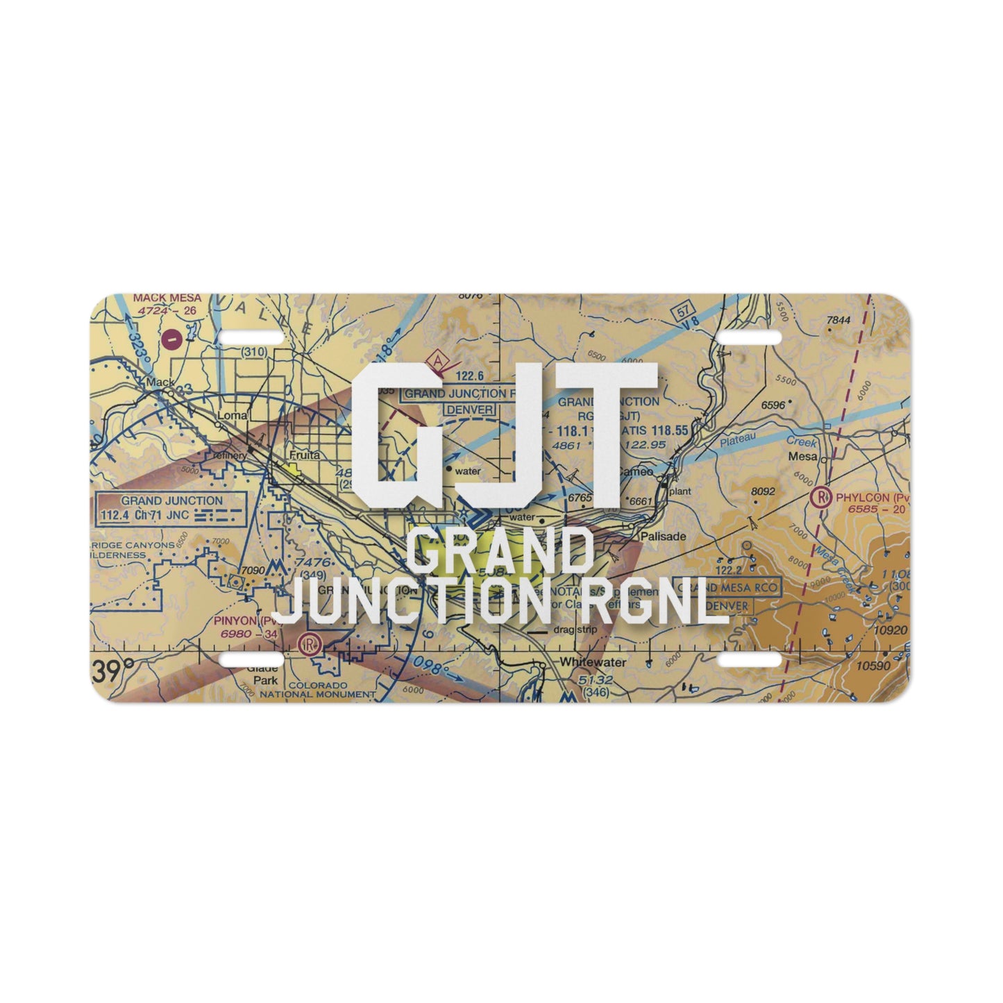 GJT Vanity Plate | Grand Junction Regional Airport Vanity Plate