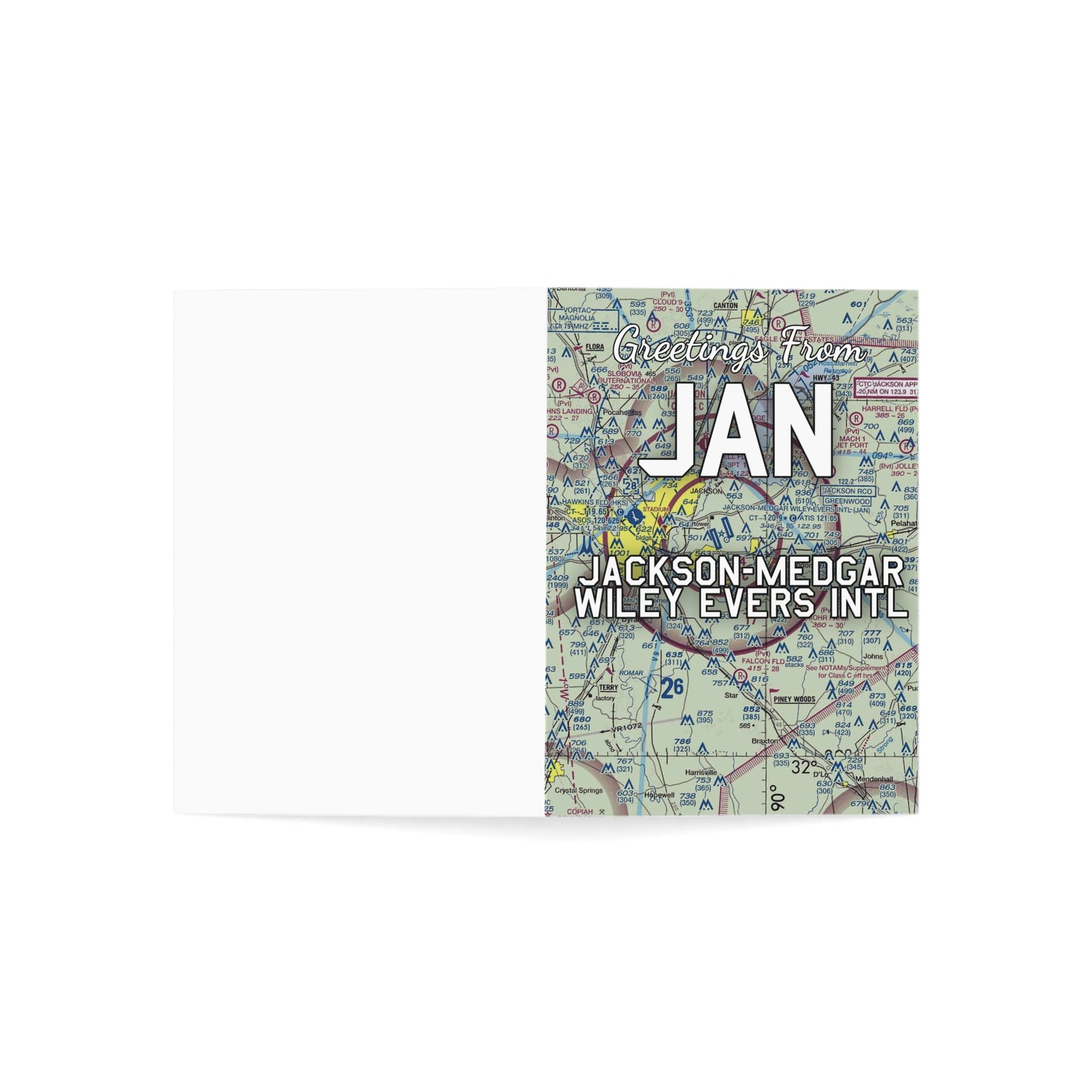 JAN Greeting Cards | Jackson-Medgar Wiley Evers International Airport Cards