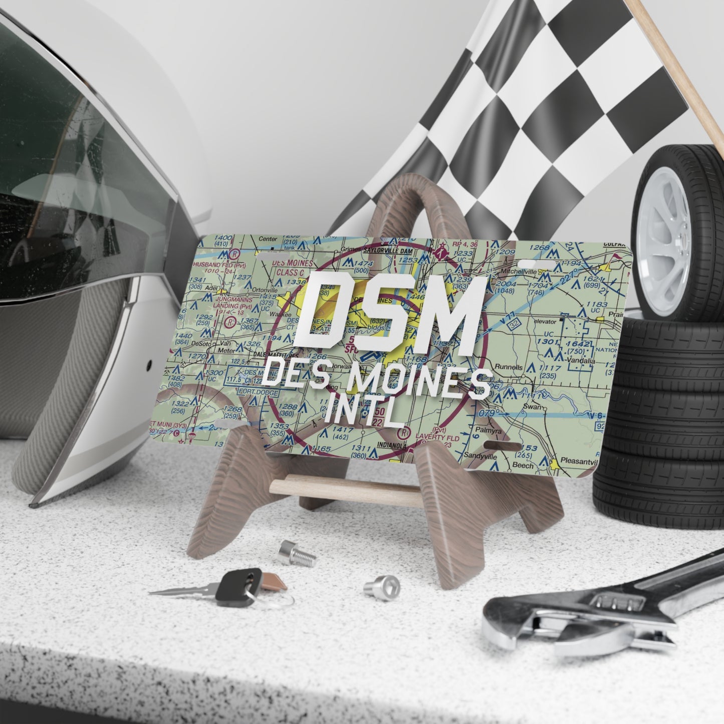 DSM Vanity Plate | Des Moines International Airport Vanity Plate