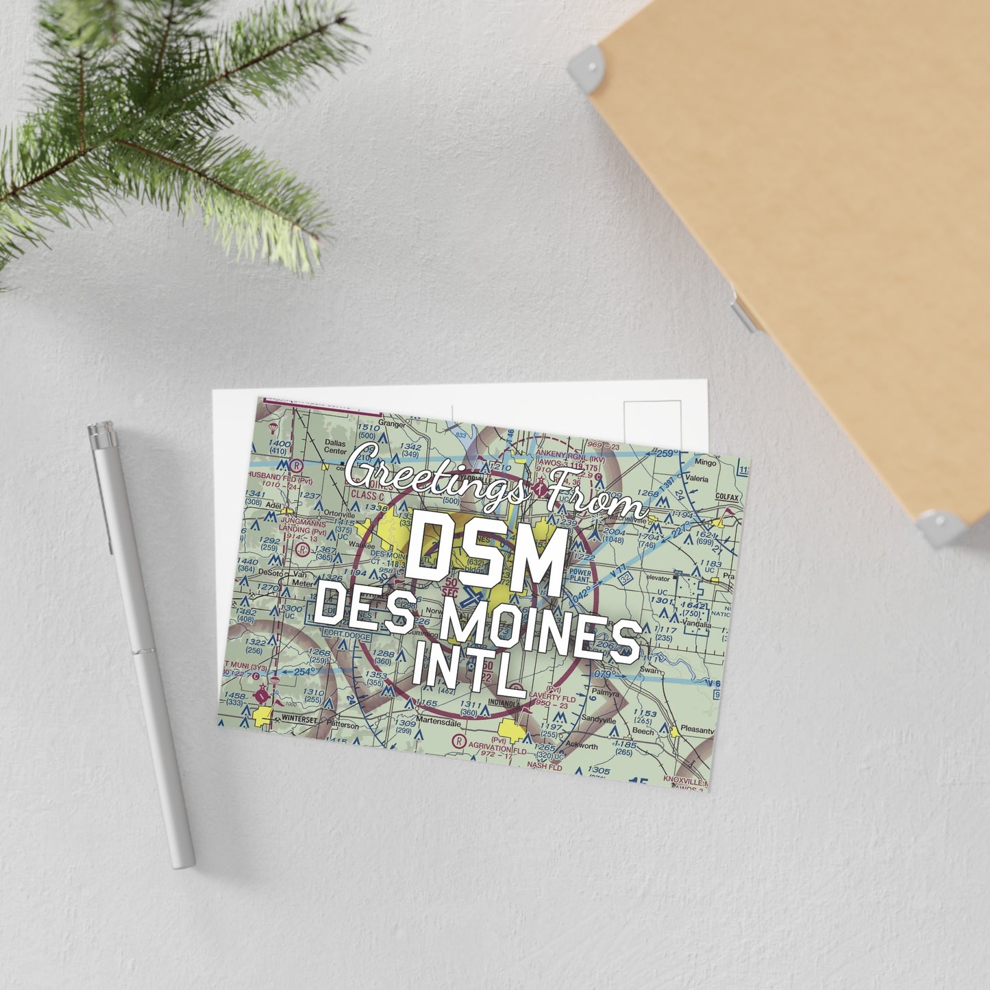 DSM Postcard | Des Moines International Airport Card