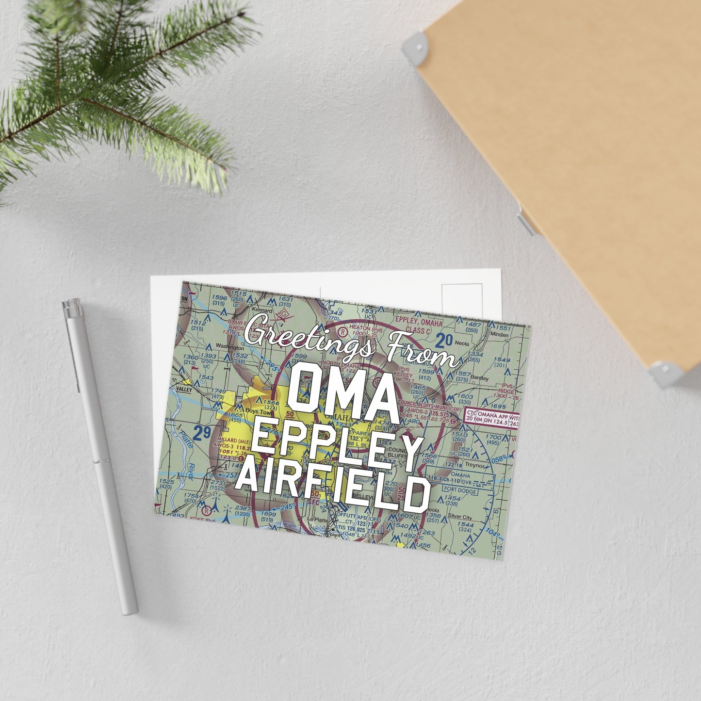 OMA Postcard | Eppley Airfield Airport Card
