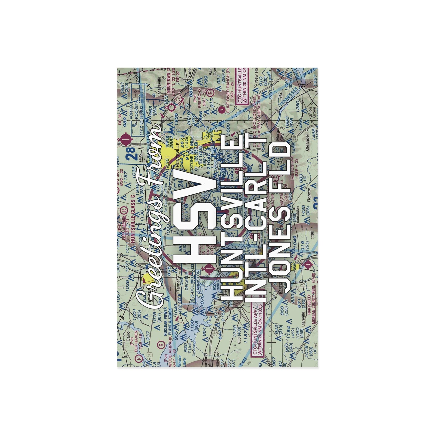HSV Postcard | Huntsville International-Carl T Jones Field Airport Card