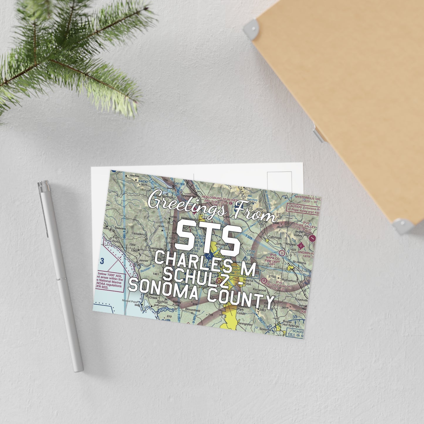 STS Postcard | Charles M Schulz - Sonoma County Airport Card