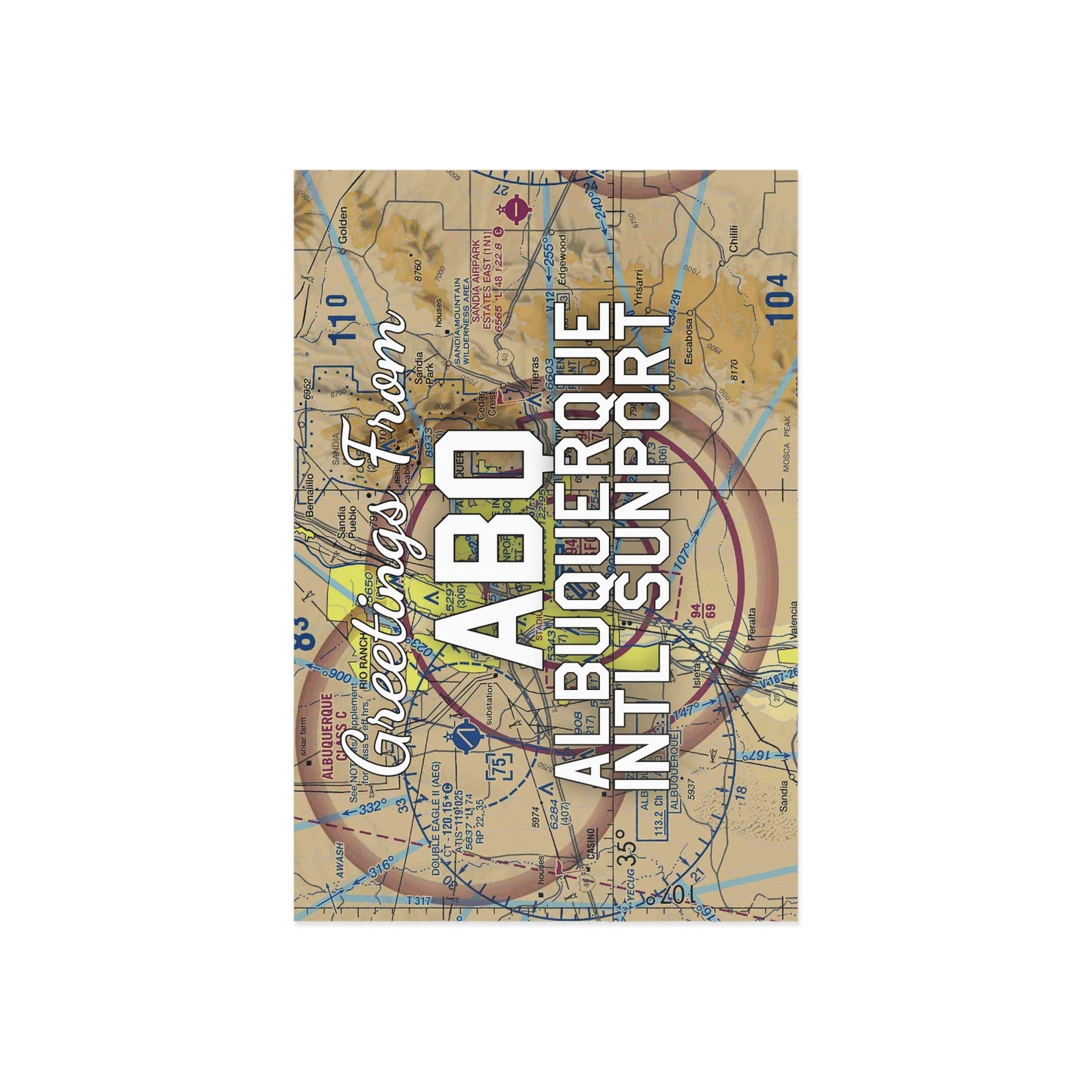 ABQ Postcard | Albuquerque International Sunport Airport Card