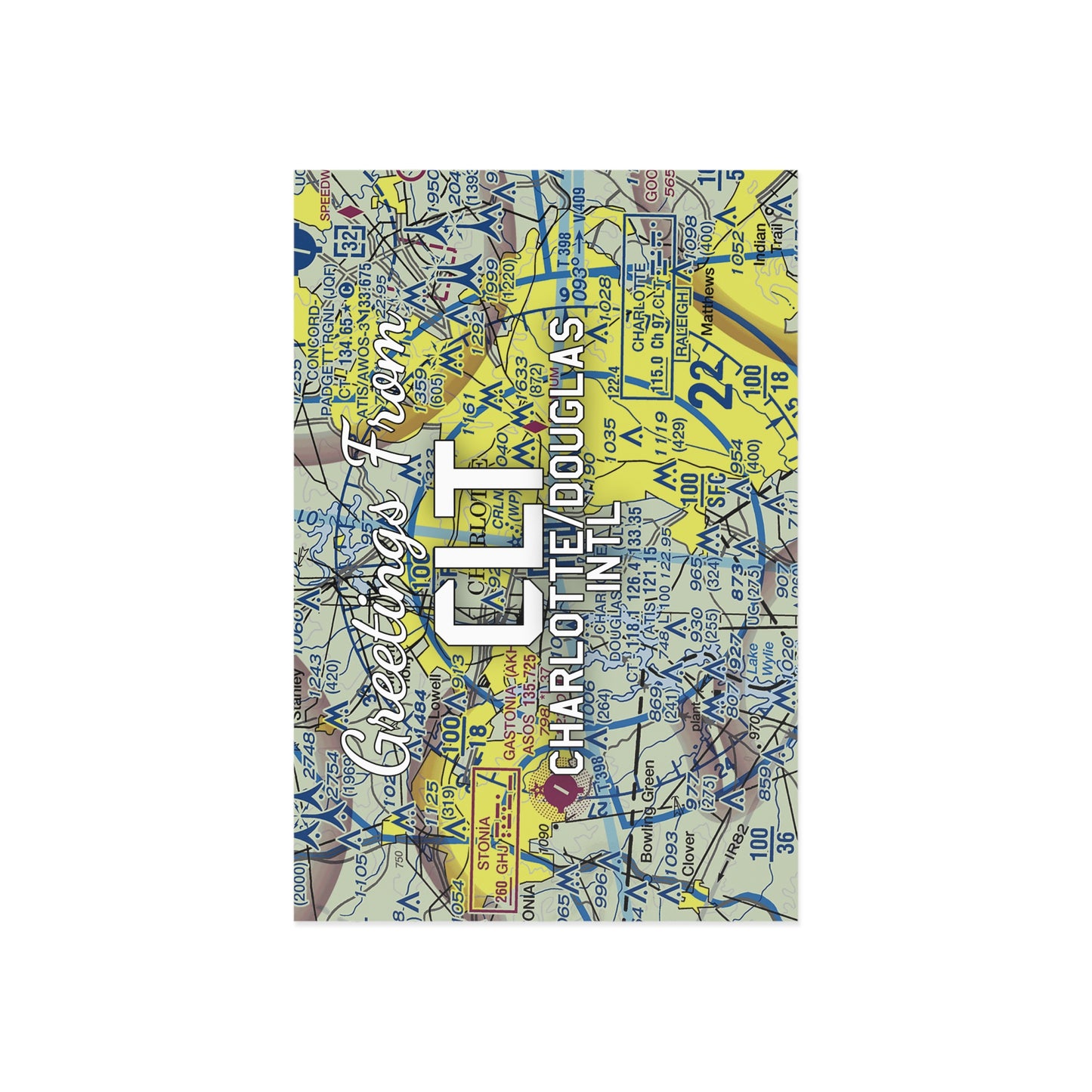 CLT Postcard | Charlotte/Douglas International Airport Card
