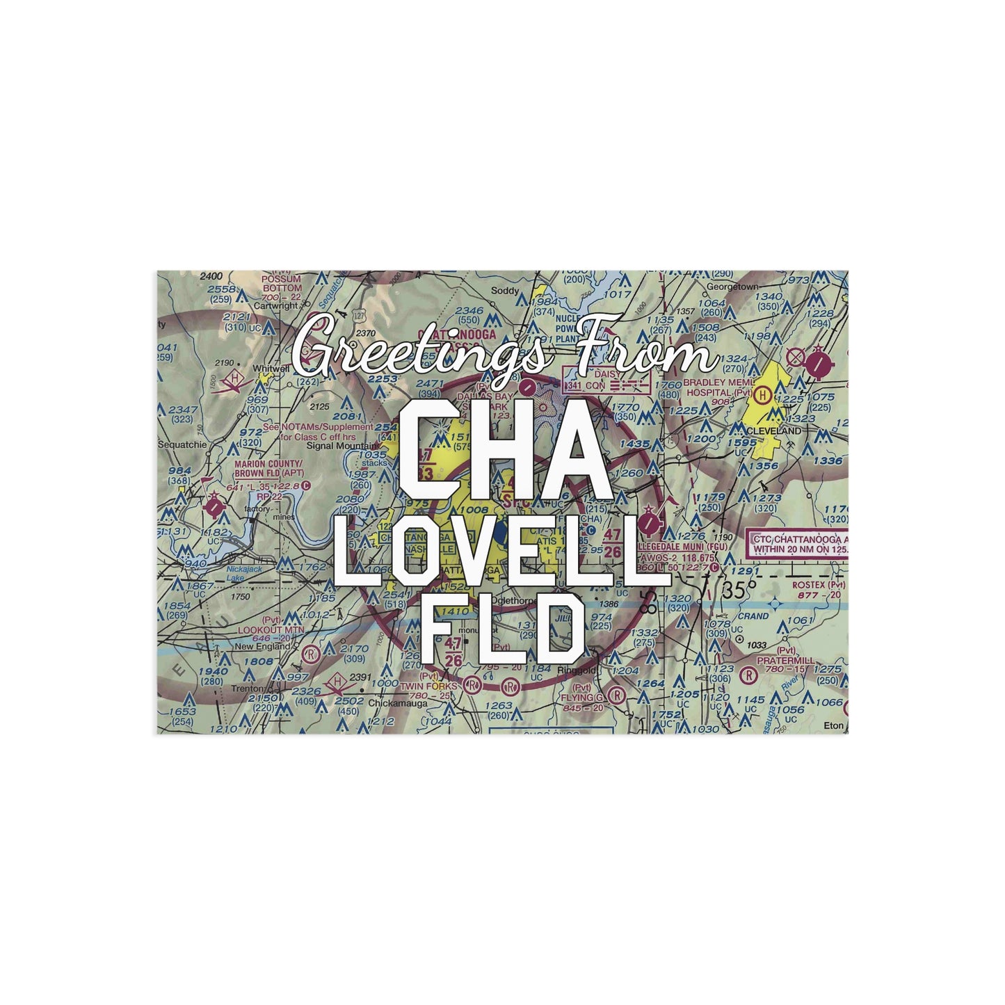 CHA Postcard | Lovell Field Airport Card
