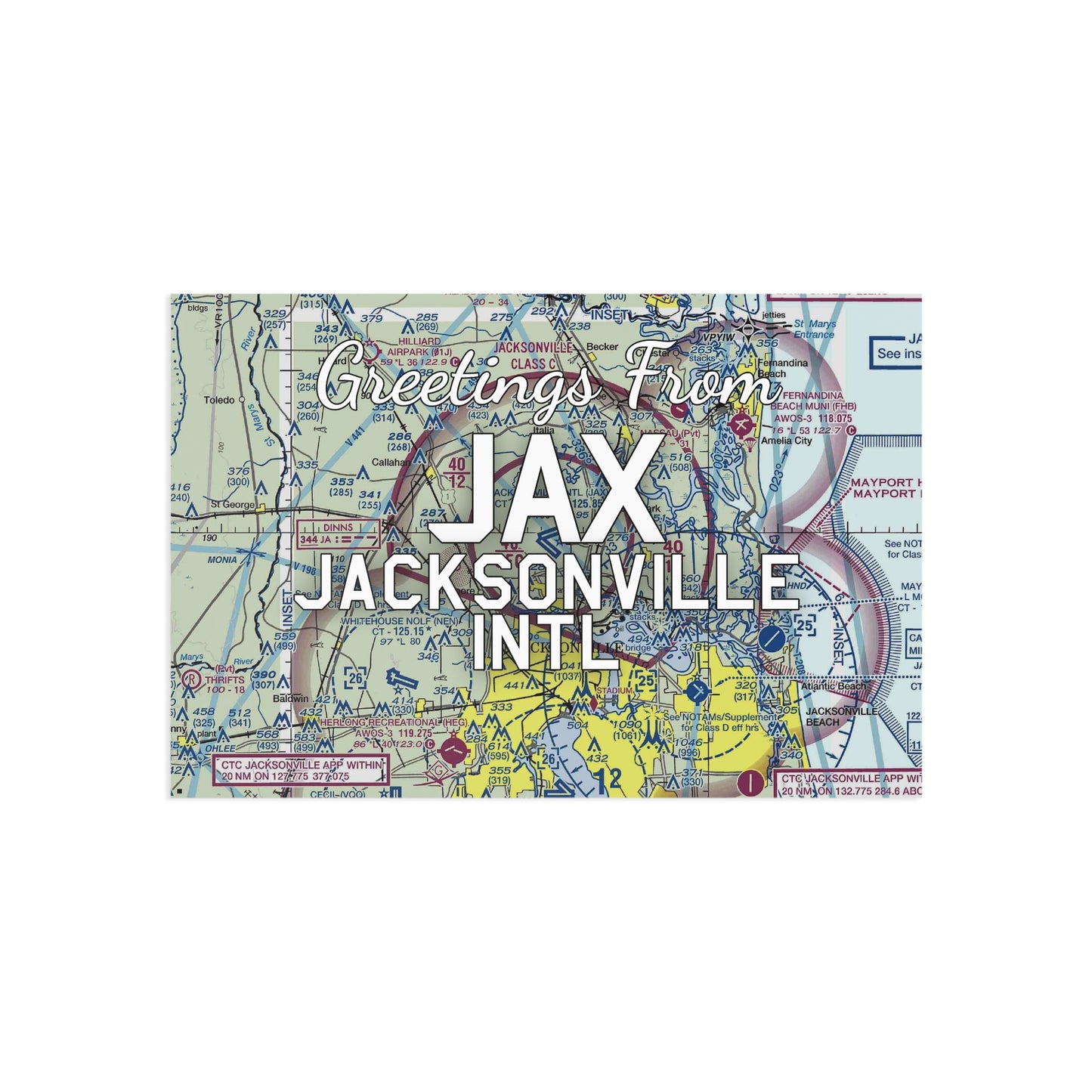 JAX Postcard | Jacksonville International Airport Card