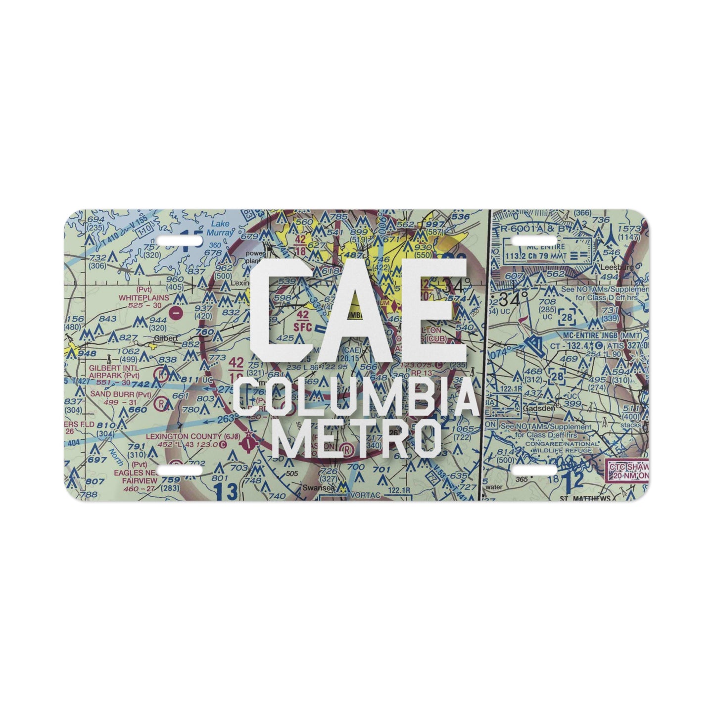CAE Vanity Plate | Columbia Metro Airport Vanity Plate