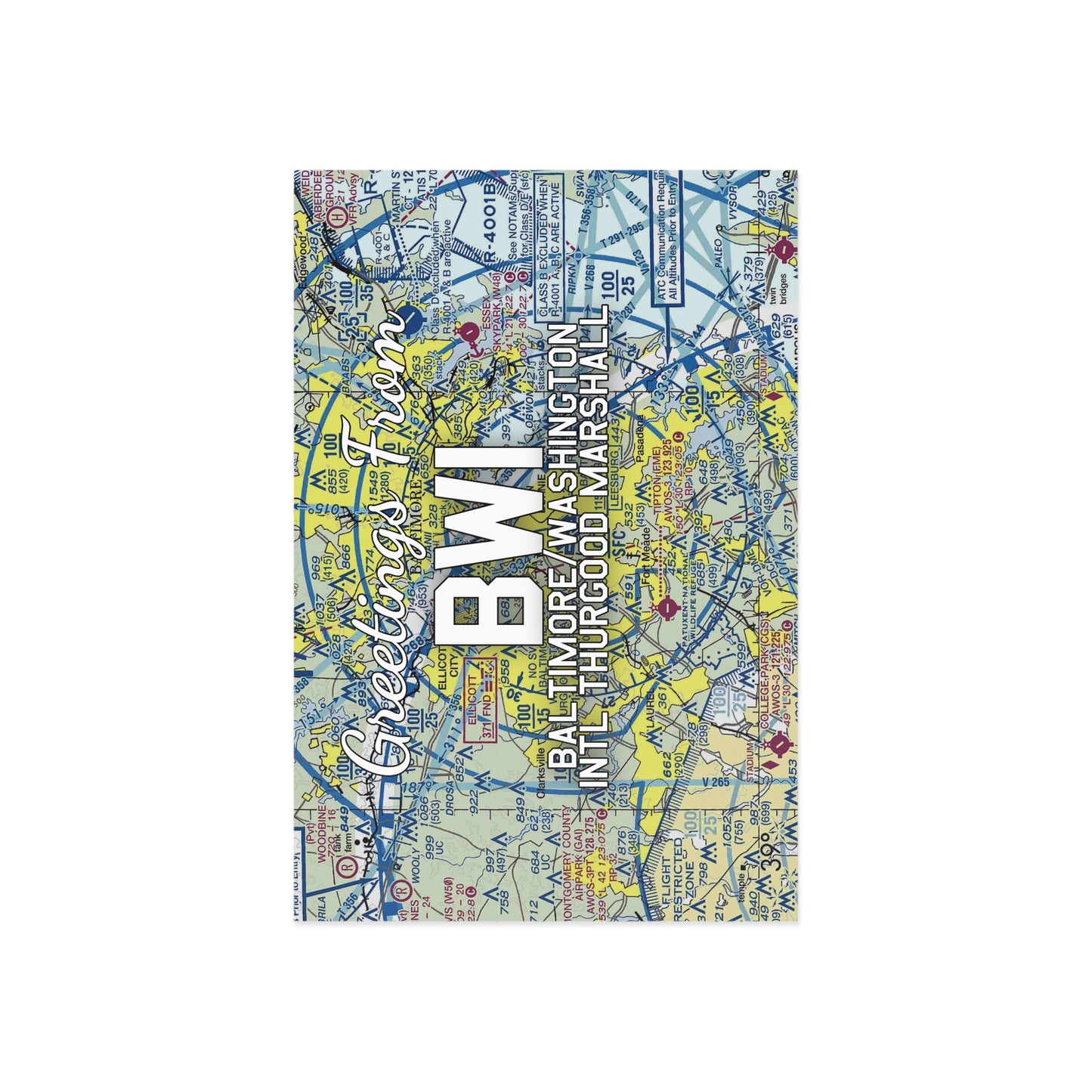 BWI Postcard | Baltimore/Washington International Thurgood Marshall Airport Card