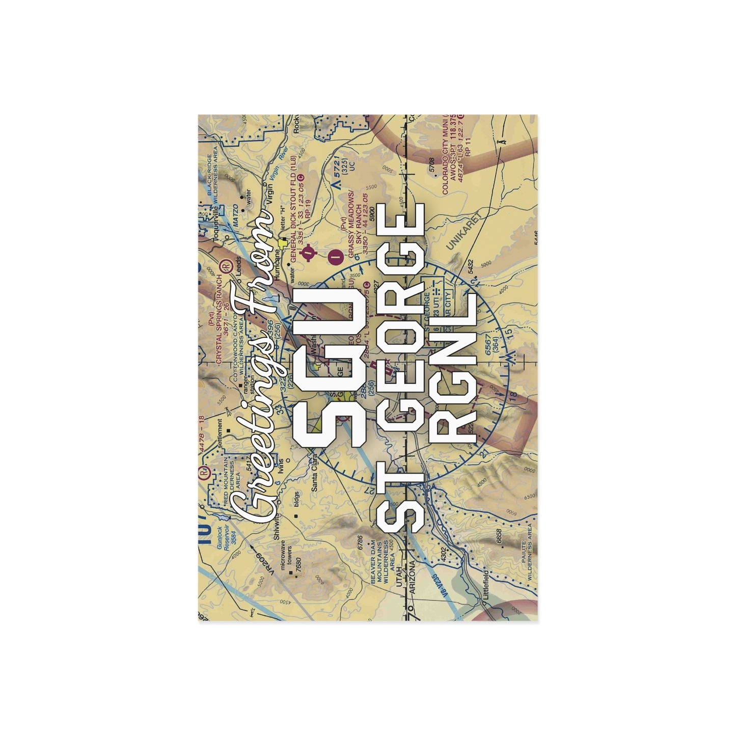 SGU Postcard | St George Regional Airport Card