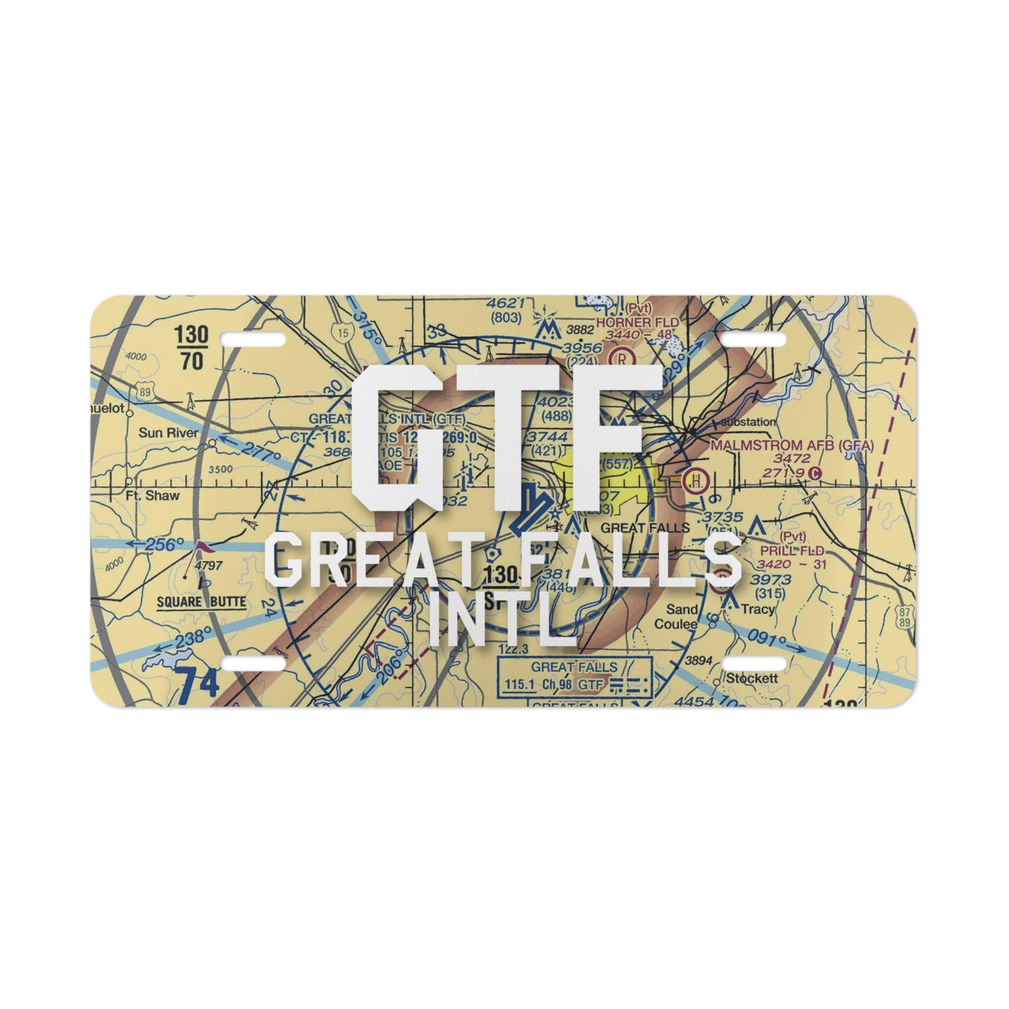 GTF Vanity Plate | Great Falls International Airport Vanity Plate