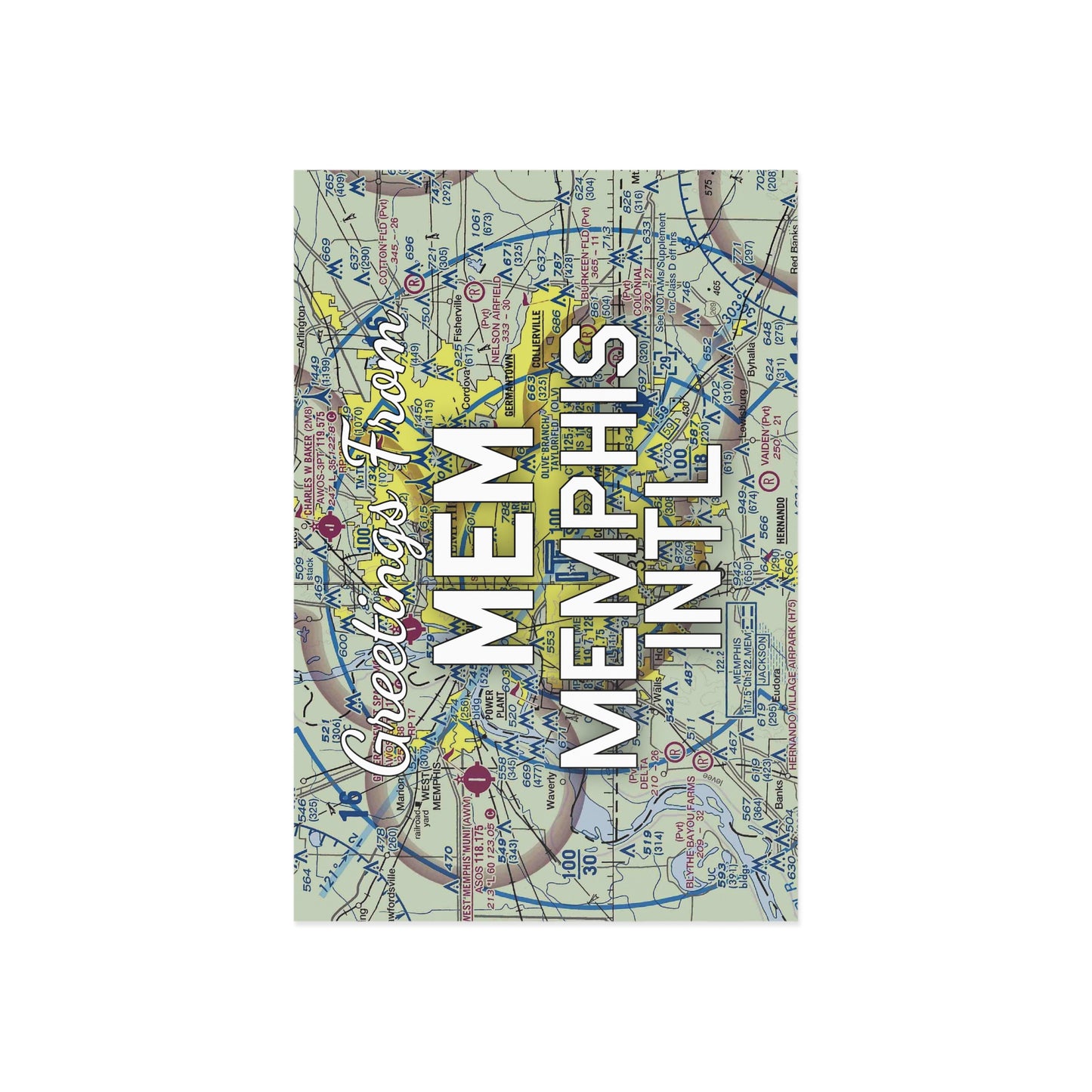 MEM Postcard | Memphis International Airport Card