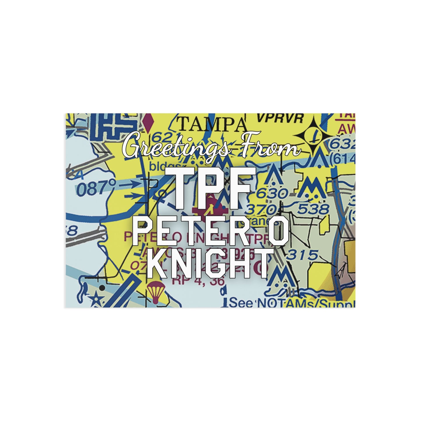 TPF Postcard | Peter O Knight Airport Card