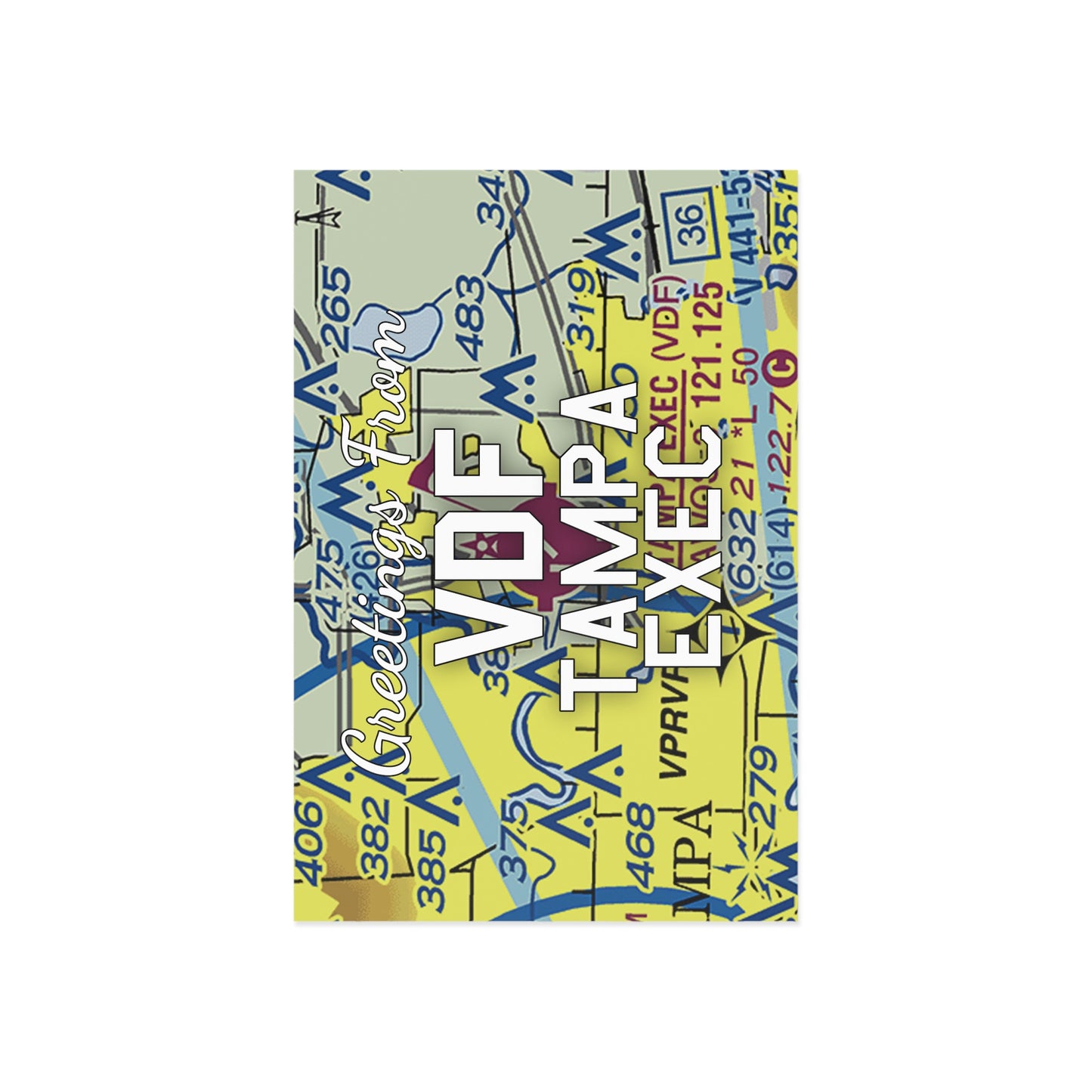 VDF Postcard | Tampa Exec Airport Card