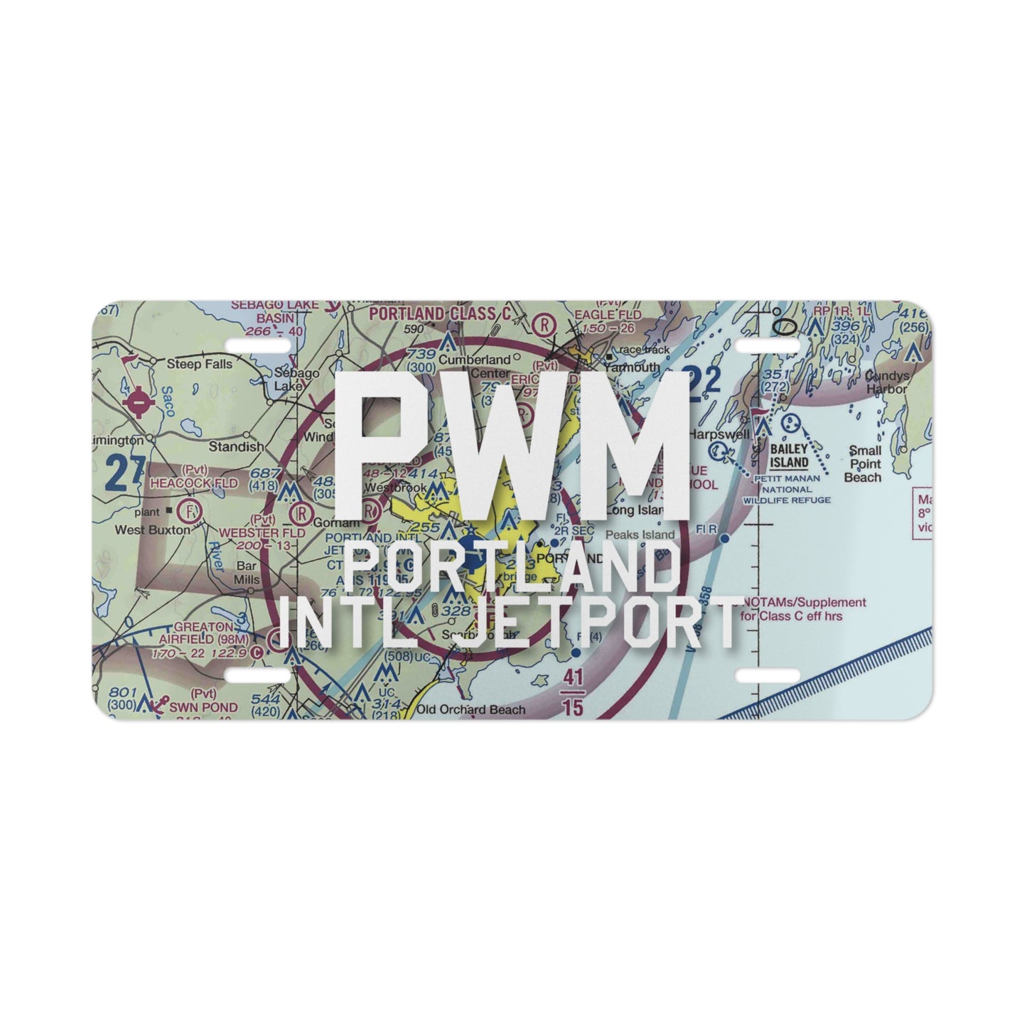 PWM Vanity Plate | Portland International Jetport Airport Vanity Plate
