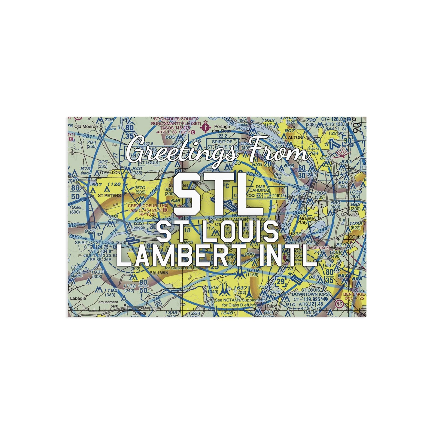 STL Postcard | St Louis Lambert International Airport Card