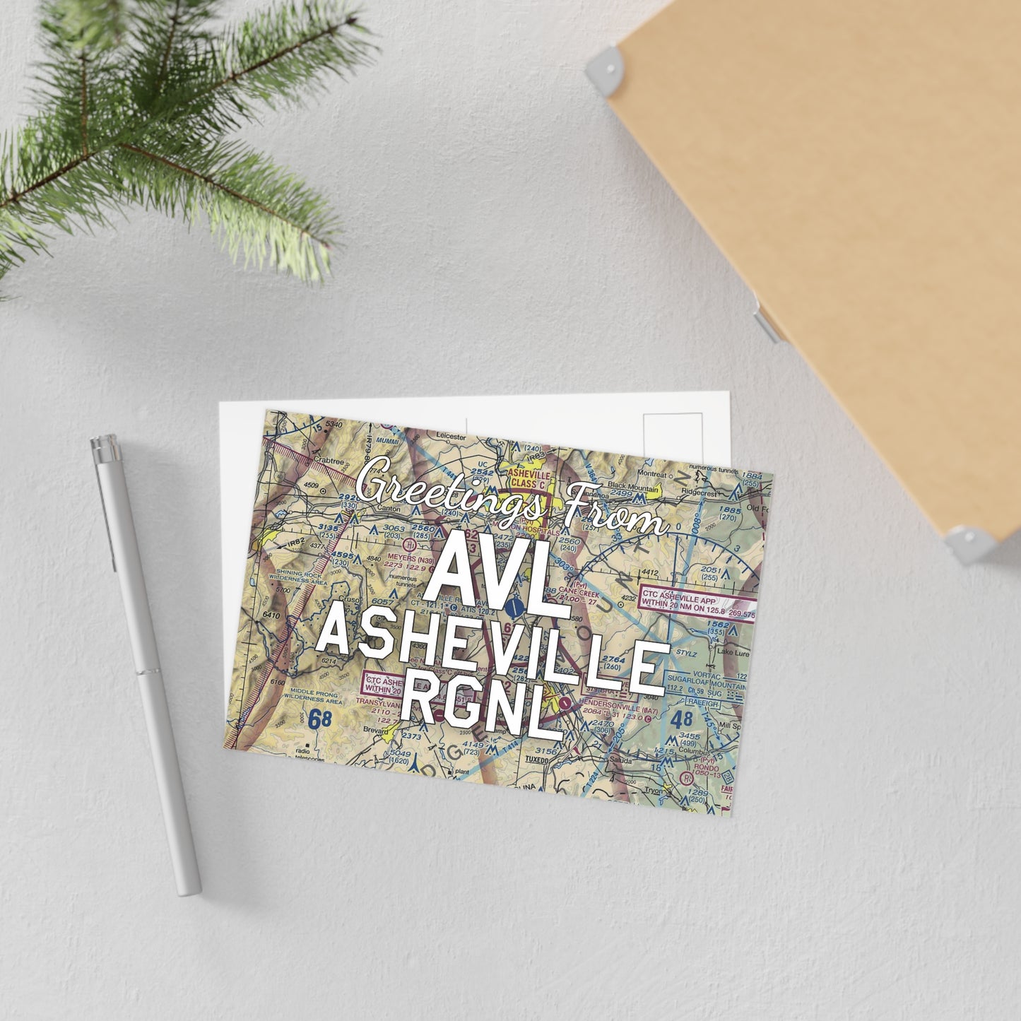 AVL Postcard | Asheville Regional Airport Card