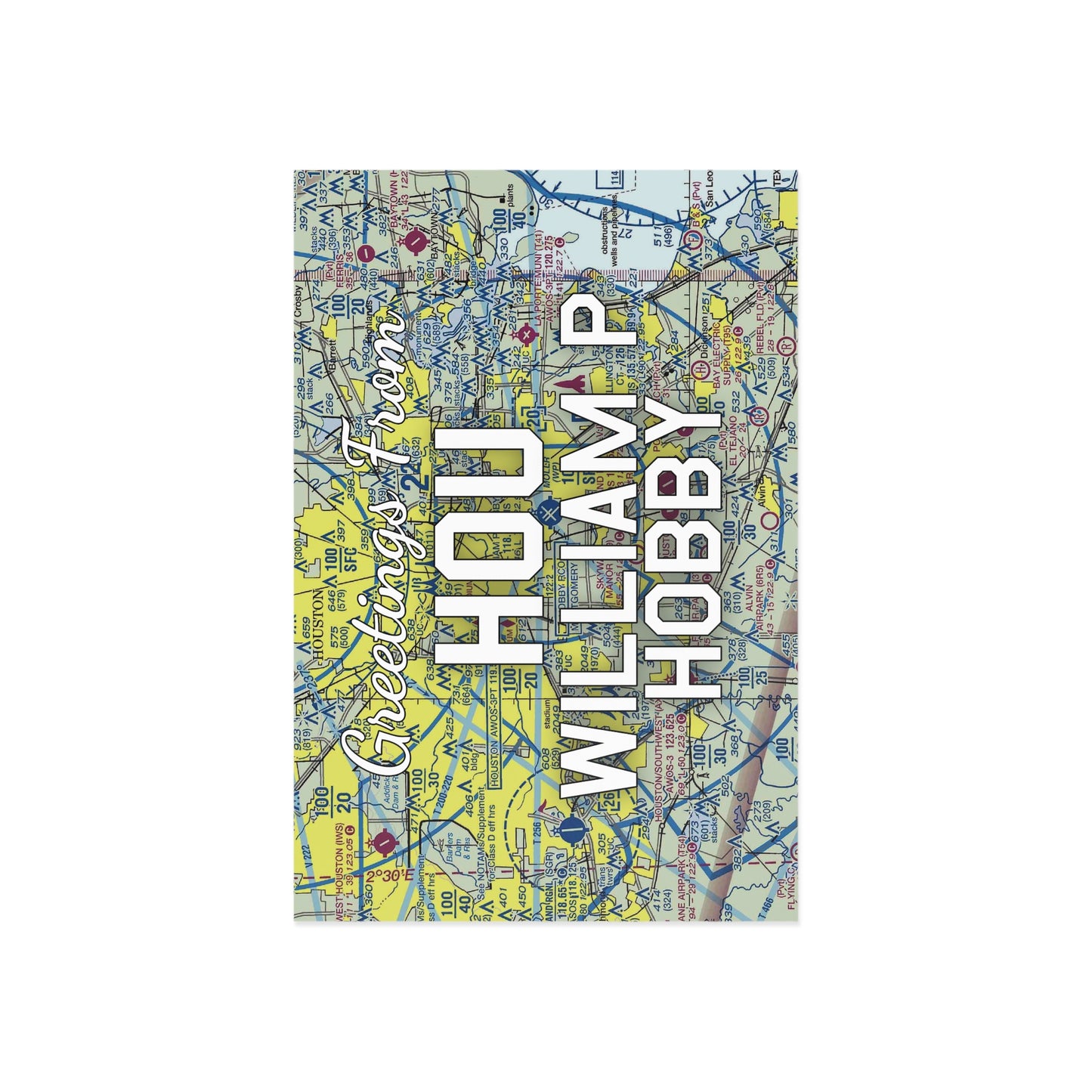 HOU Postcard | William P Hobby Airport Card
