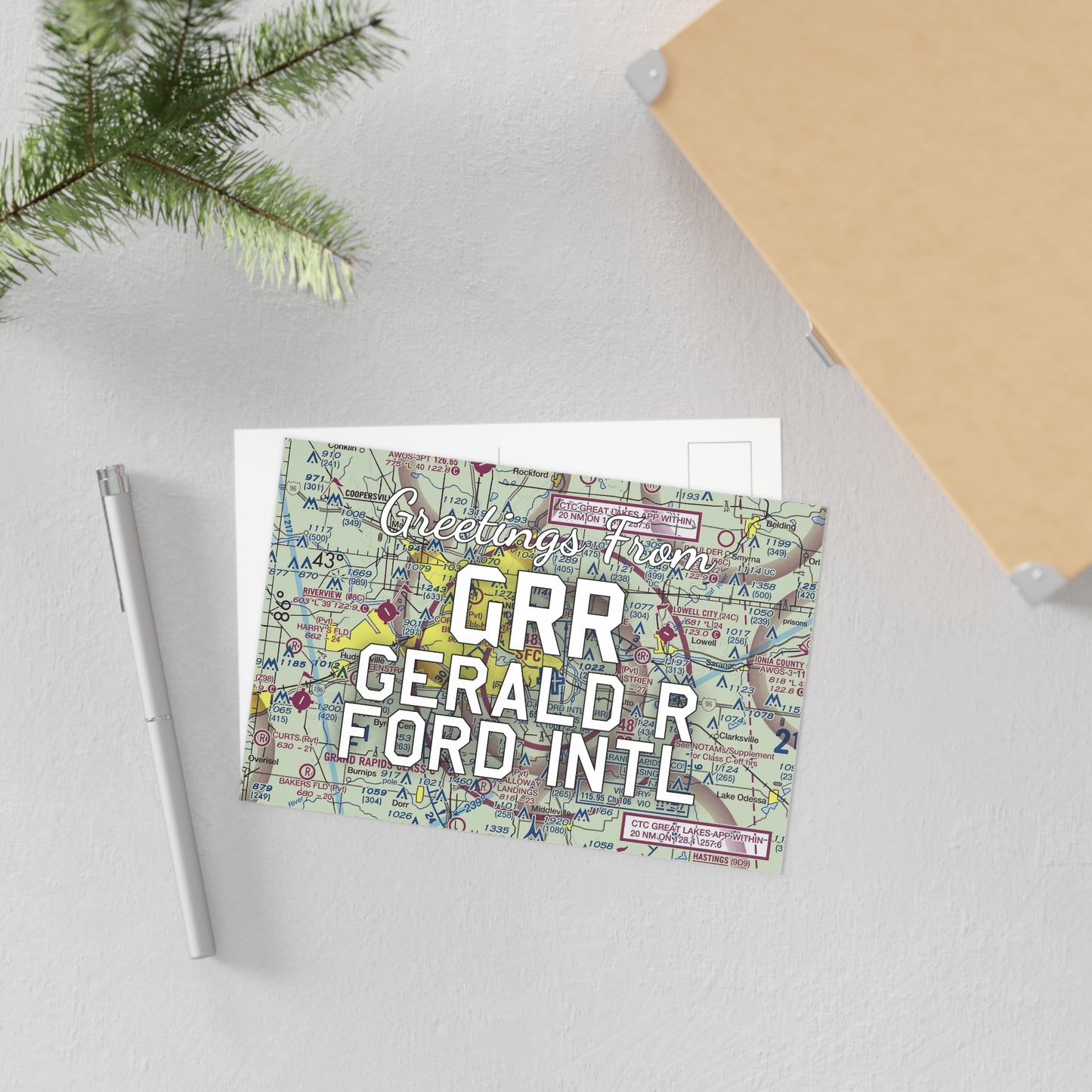 GRR Postcard | Gerald R Ford International Airport Card