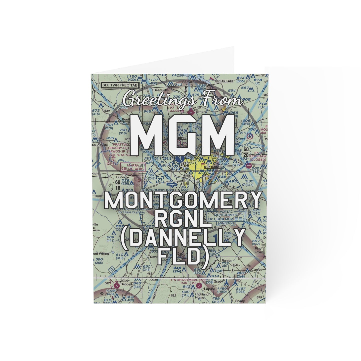 MGM Greeting Cards | Montgomery Regional (Dannelly Field) Airport Cards