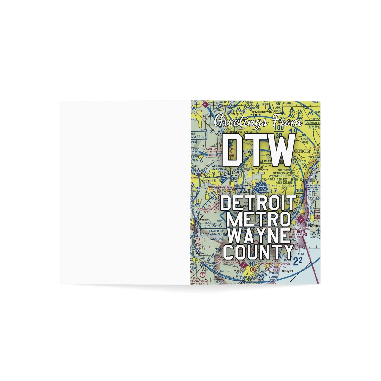 DTW Greeting Cards | Detroit Metro Wayne County Airport Cards