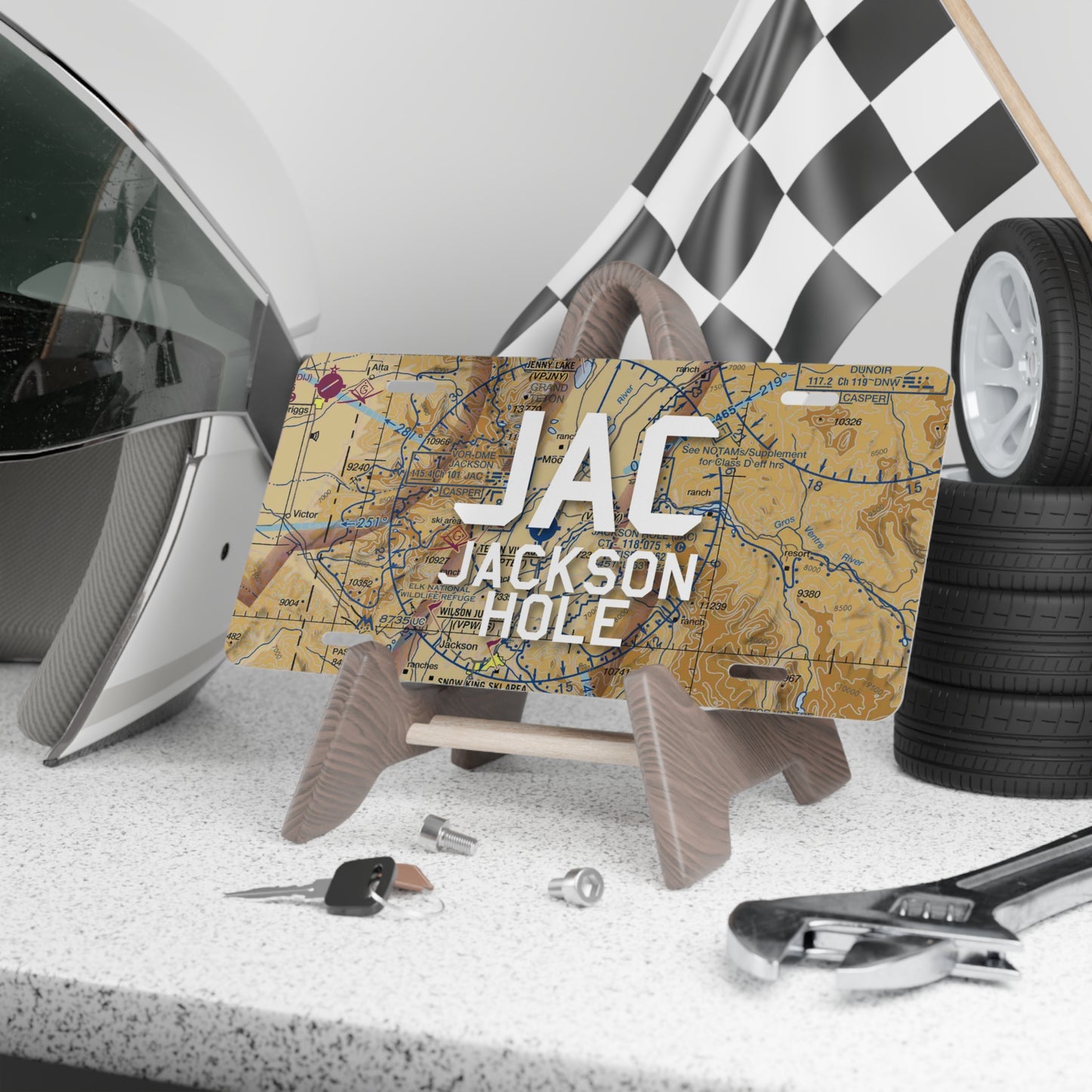 JAC Vanity Plate | Jackson Hole Airport Vanity Plate