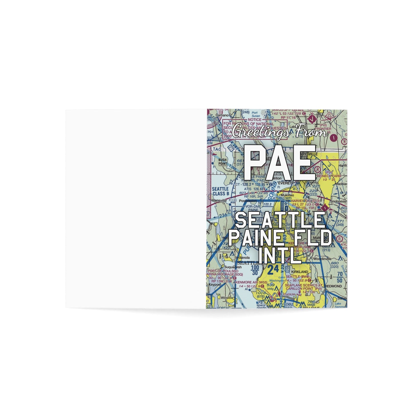 PAE Greeting Cards | Seattle Paine Field International Airport Cards