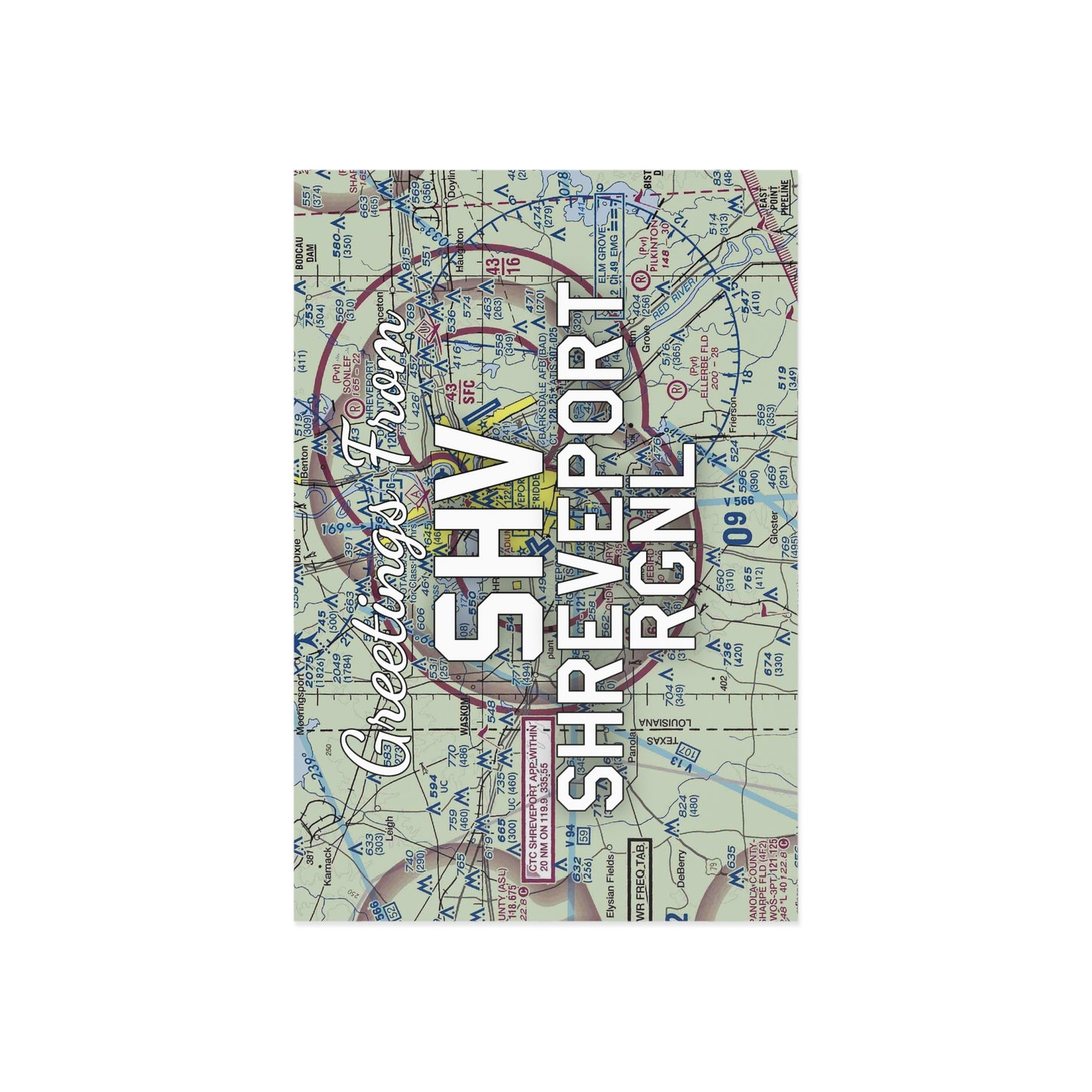 SHV Postcard | Shreveport Regional Airport Card