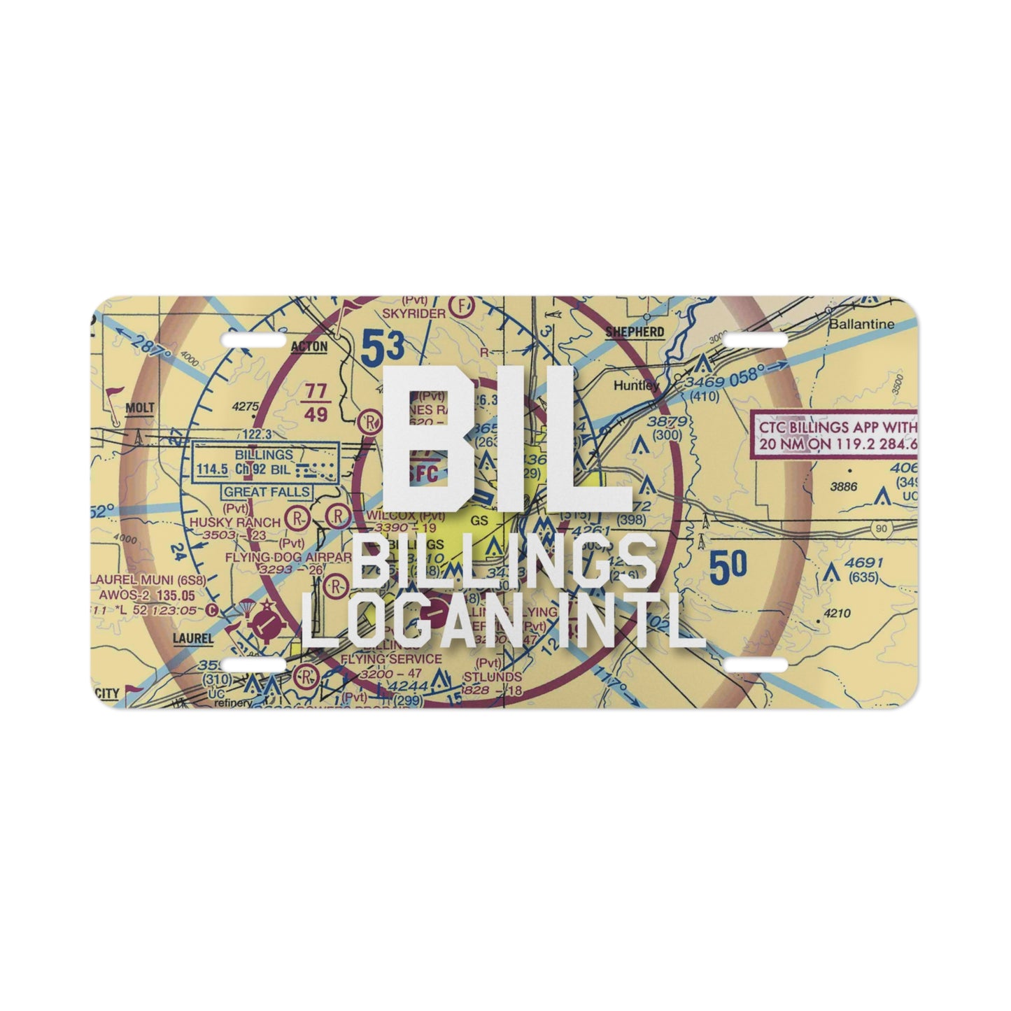 BIL Vanity Plate | Billings Logan International Airport Vanity Plate