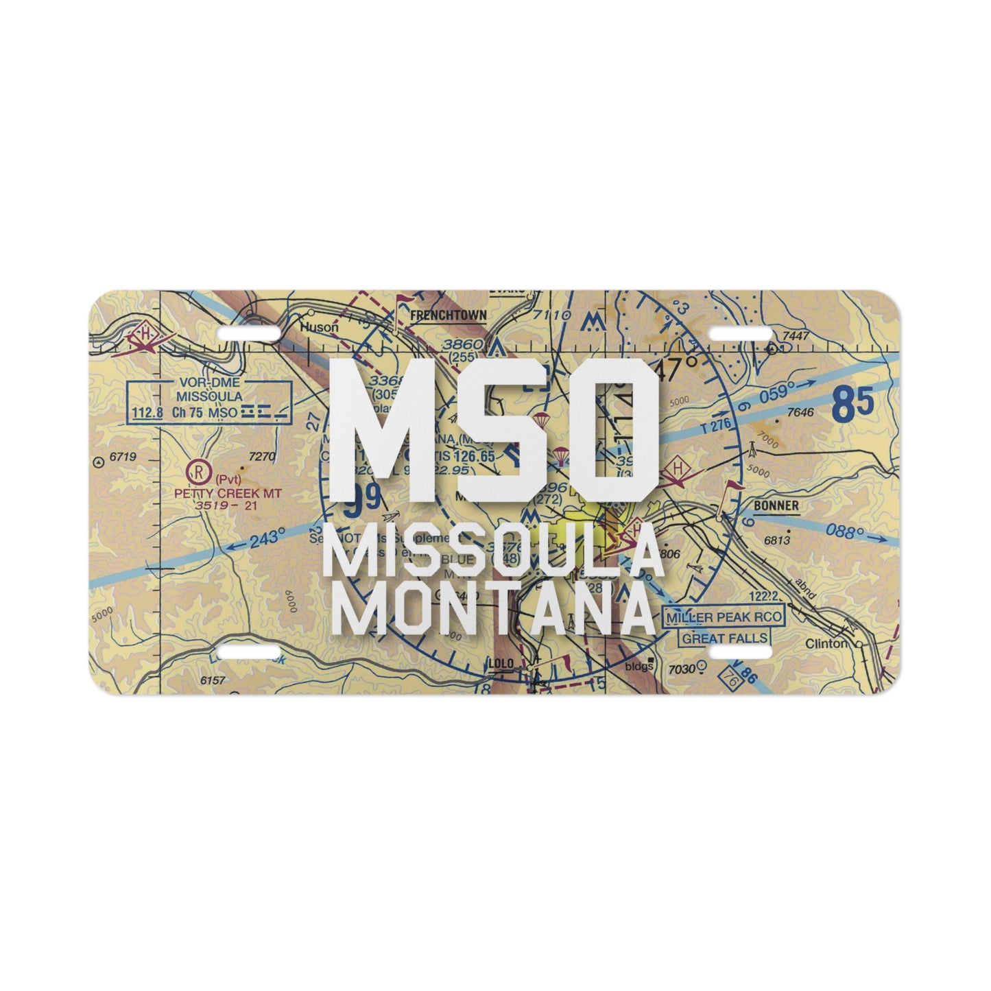 MSO Vanity Plate | Missoula Montana Airport Vanity Plate