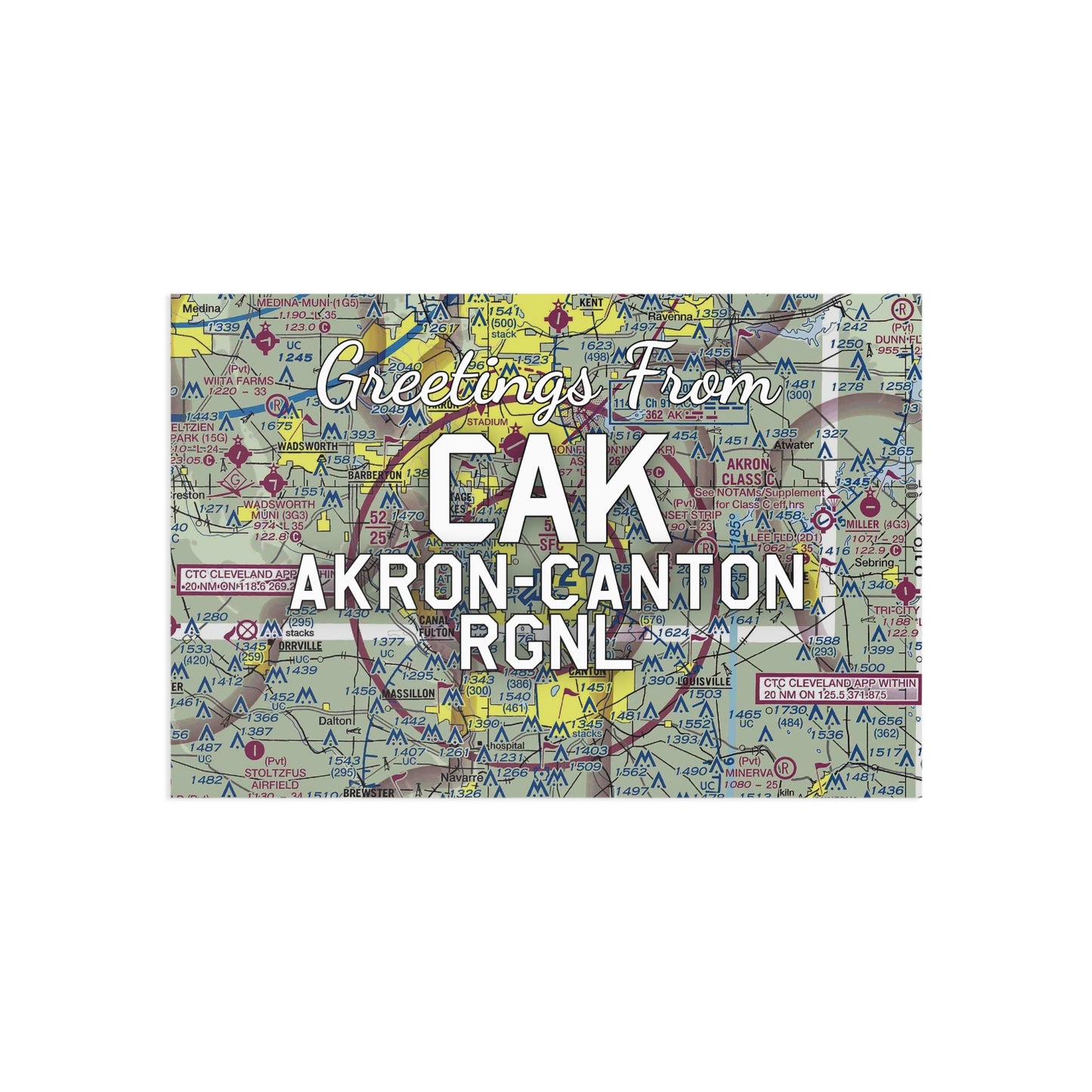 CAK Postcard | Akron-Canton Regional Airport Card