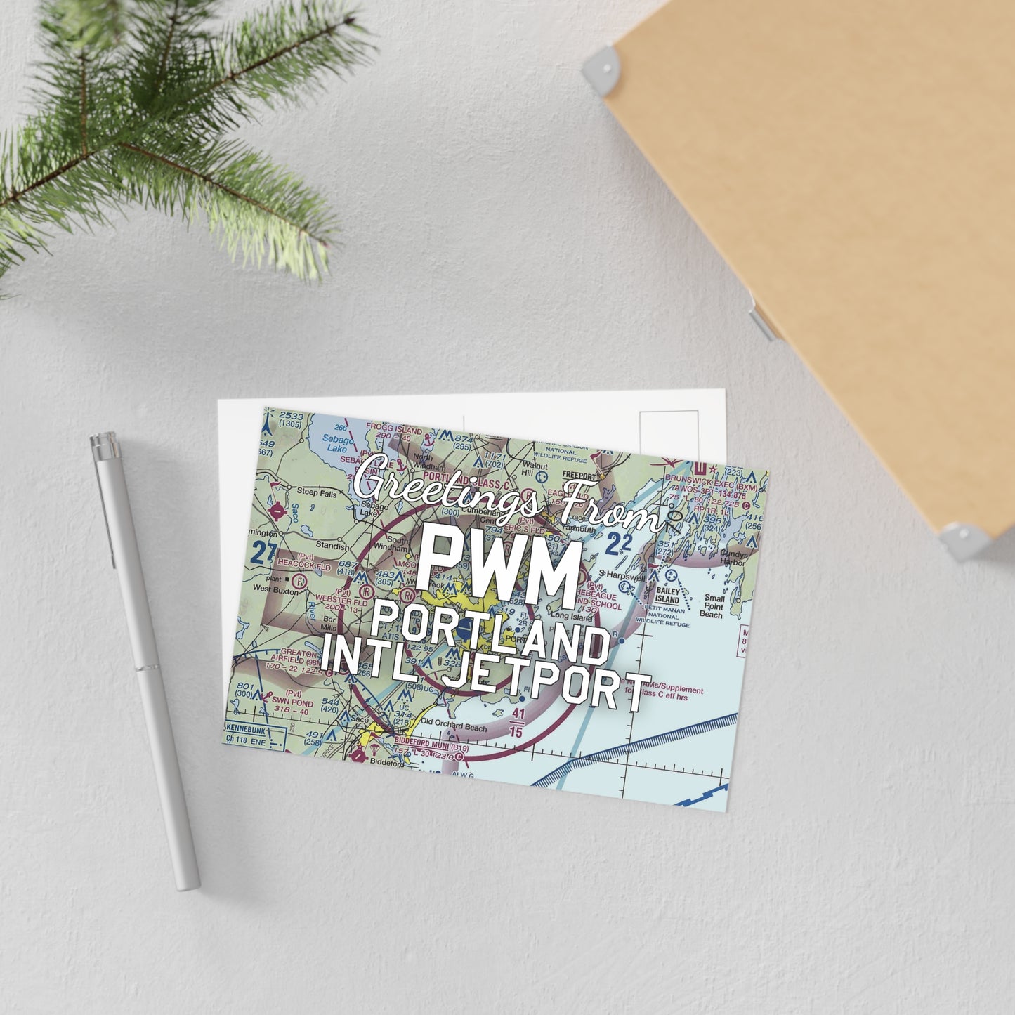 PWM Postcard | Portland International Jetport Airport Card