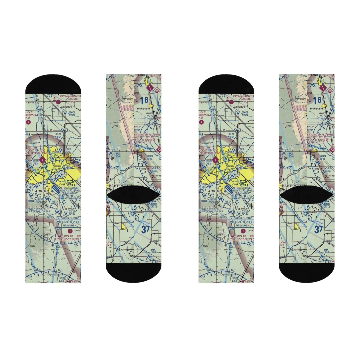 BFL Cushioned Crew Socks | Meadows Field Airport Socks