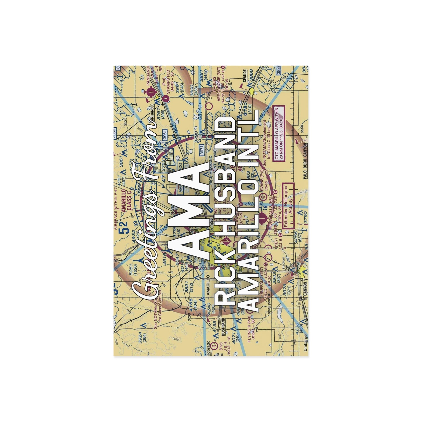 AMA Postcard | Rick Husband Amarillo International Airport Card