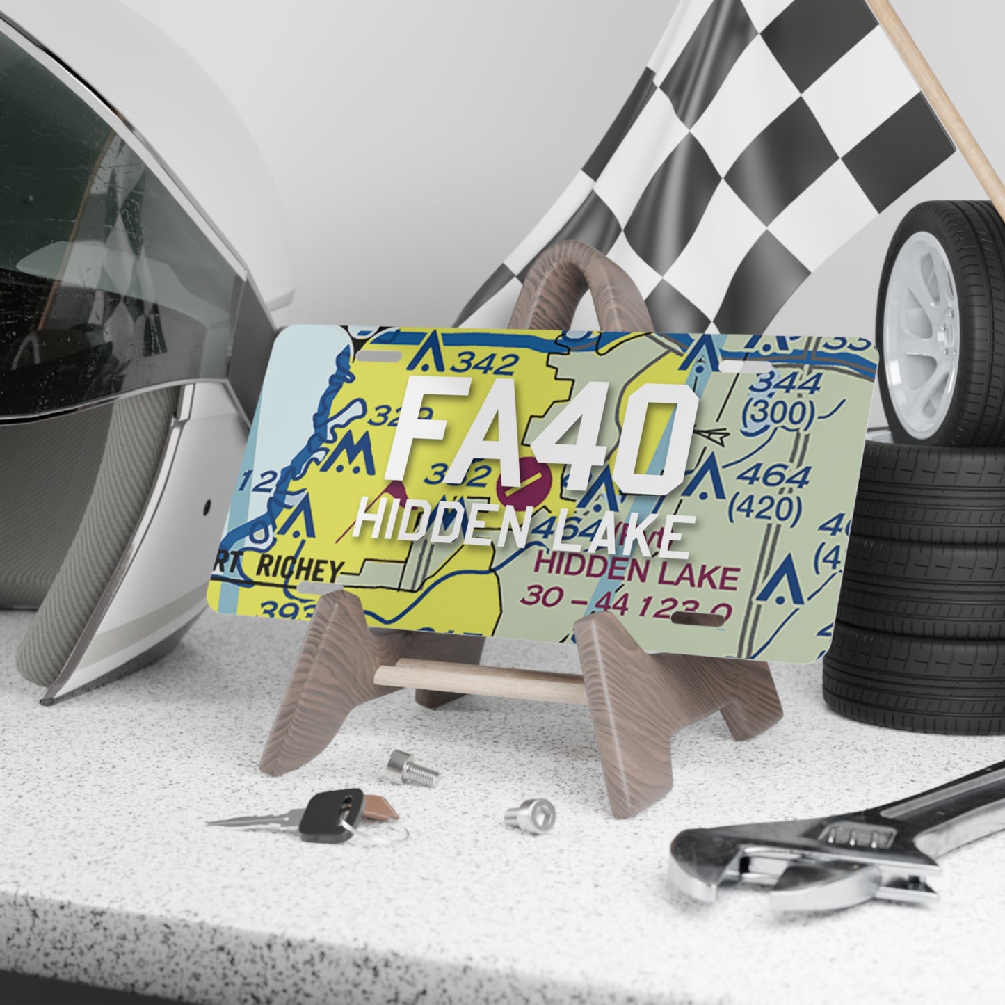 FA40 Vanity Plate | Hidden Lake Airport Vanity Plate