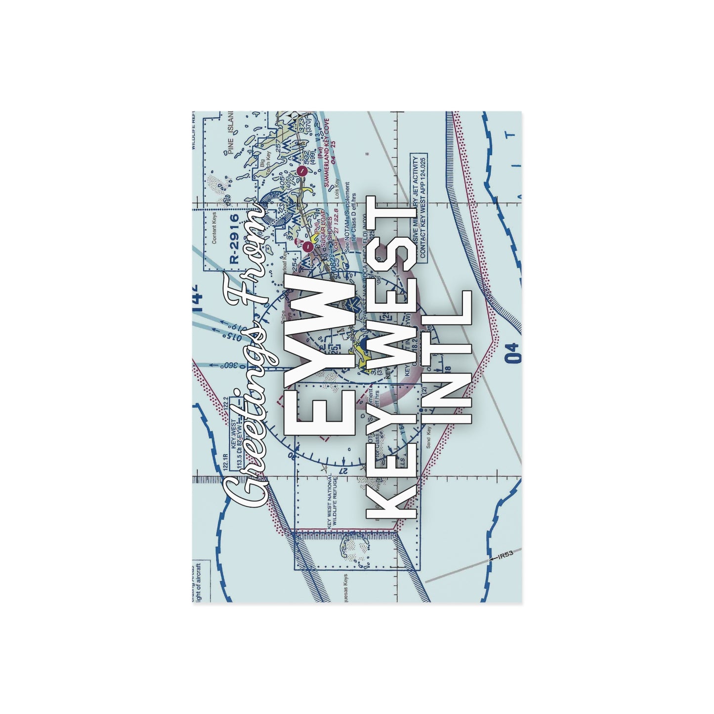 EYW Postcard | Key West International Airport Card